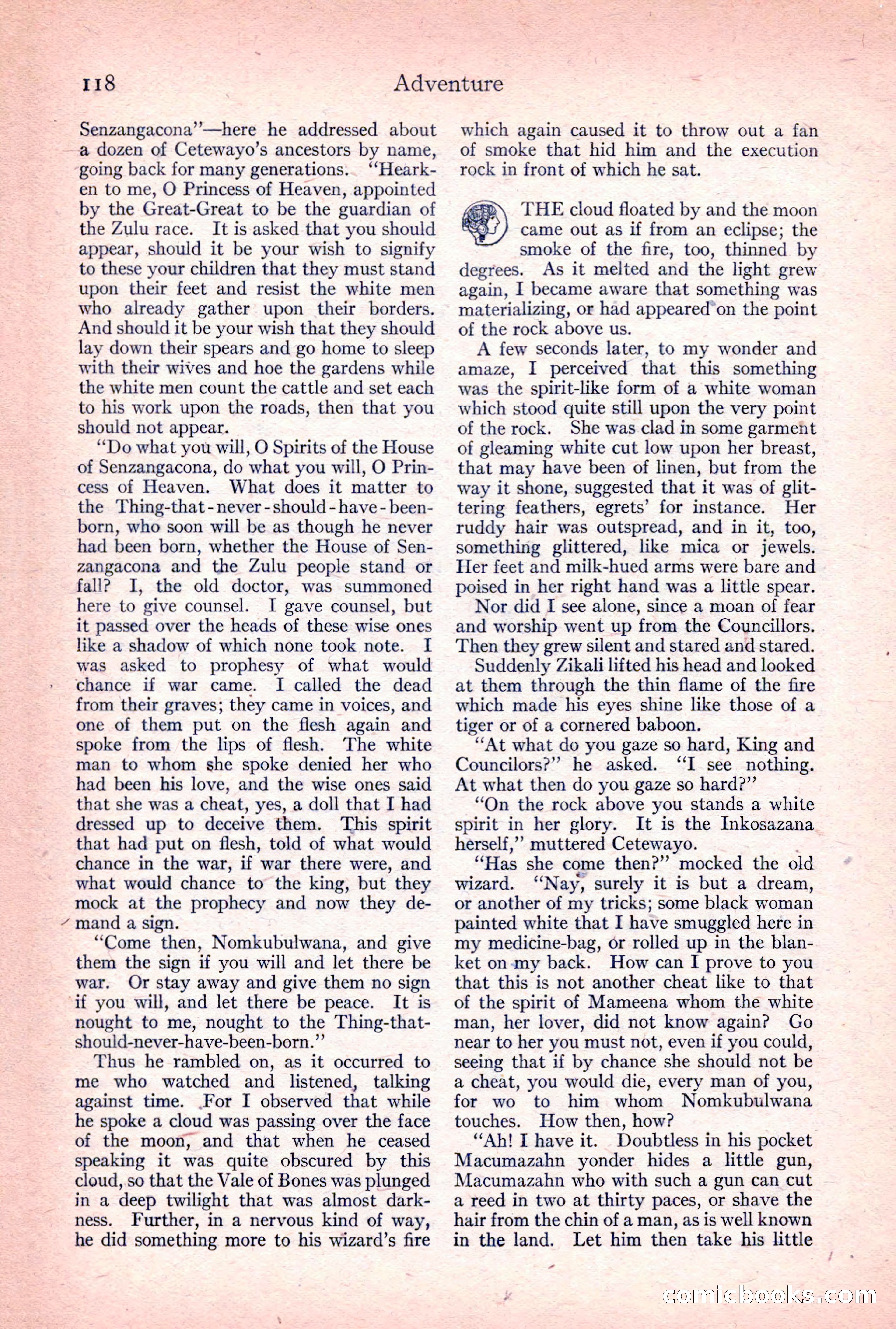 Adventure Magazine, April 1917 — page 120 of 196