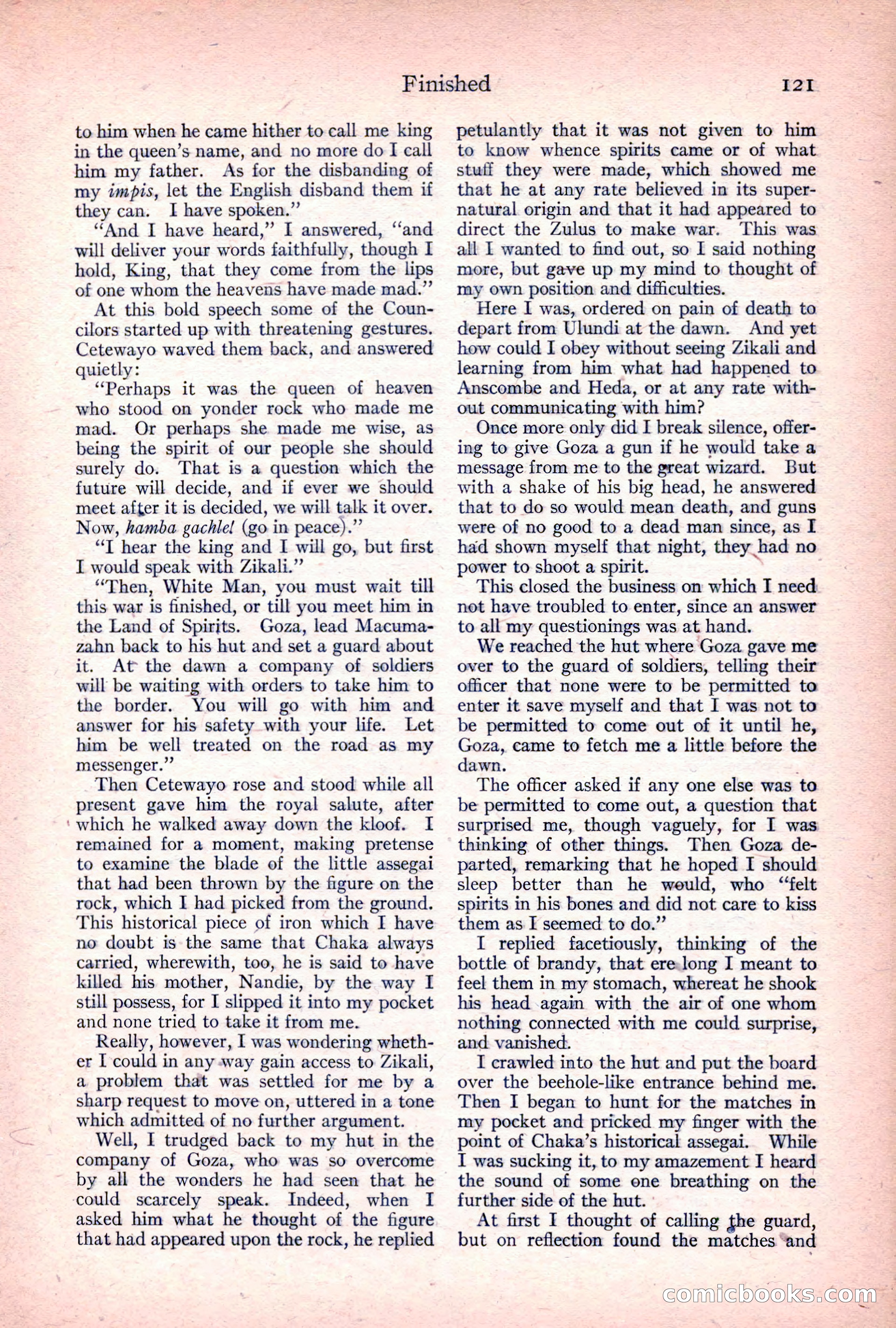 Adventure Magazine, April 1917 — page 123 of 196