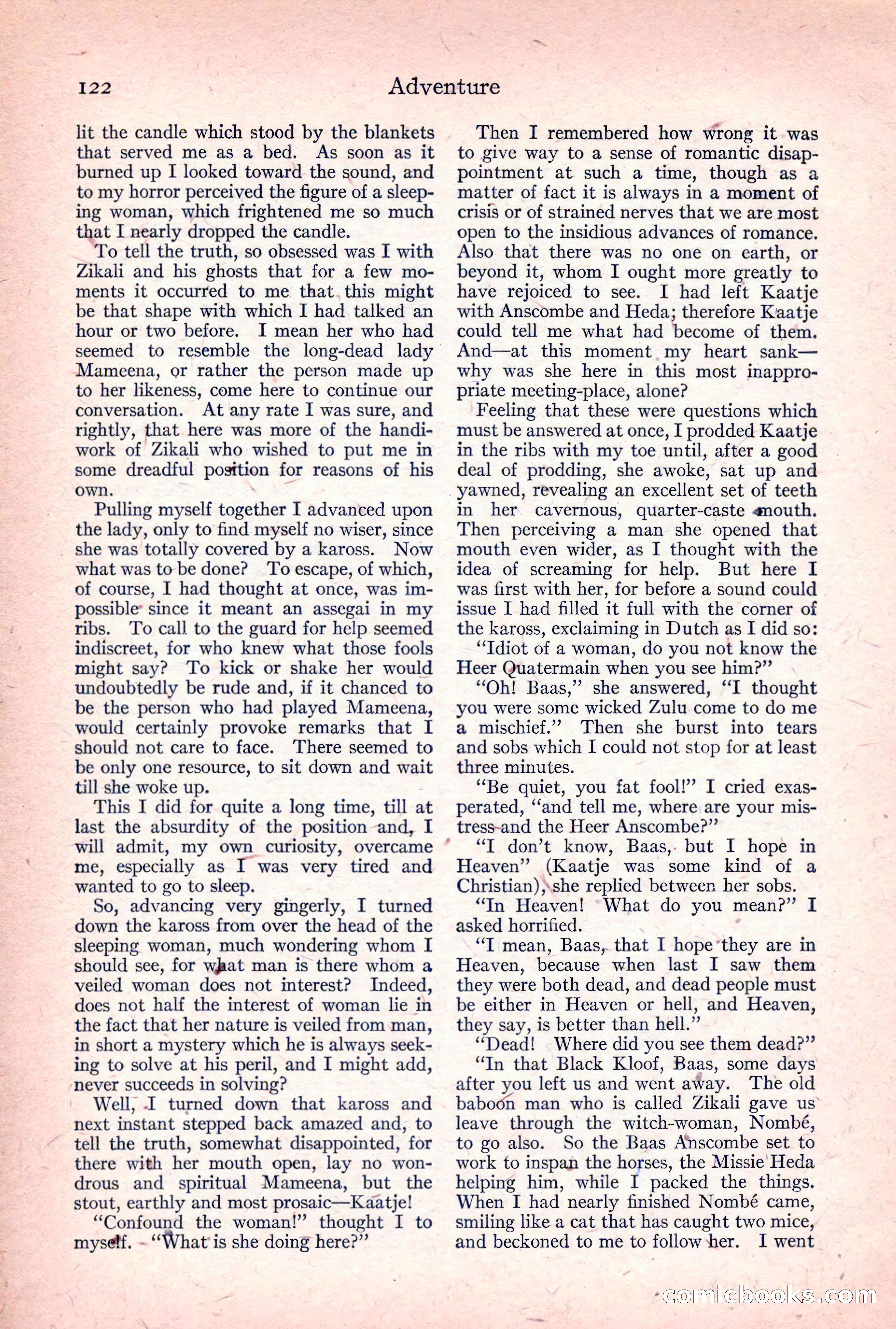 Adventure Magazine, April 1917 — page 124 of 196