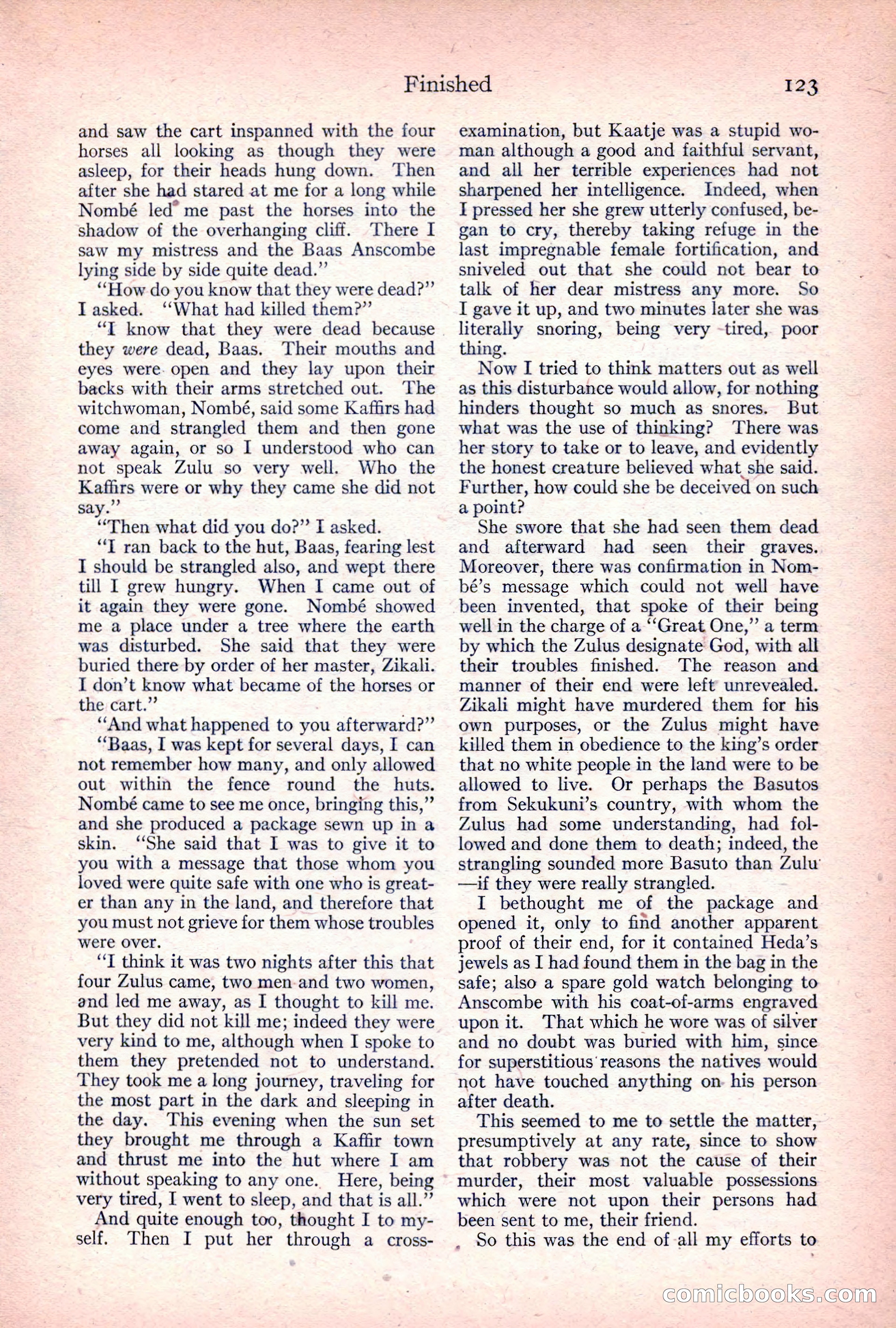 Adventure Magazine, April 1917 — page 125 of 196