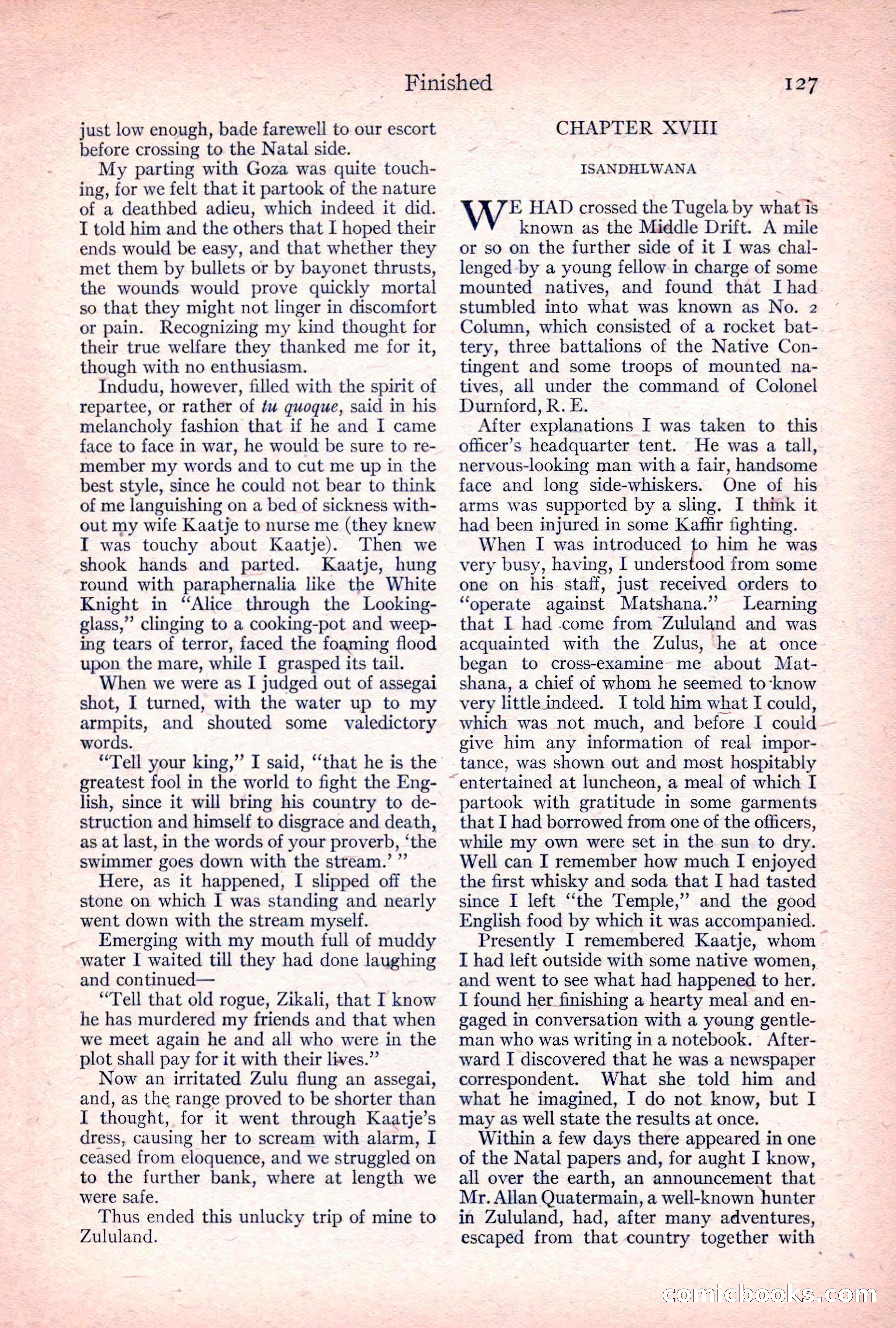Adventure Magazine, April 1917 — page 129 of 196