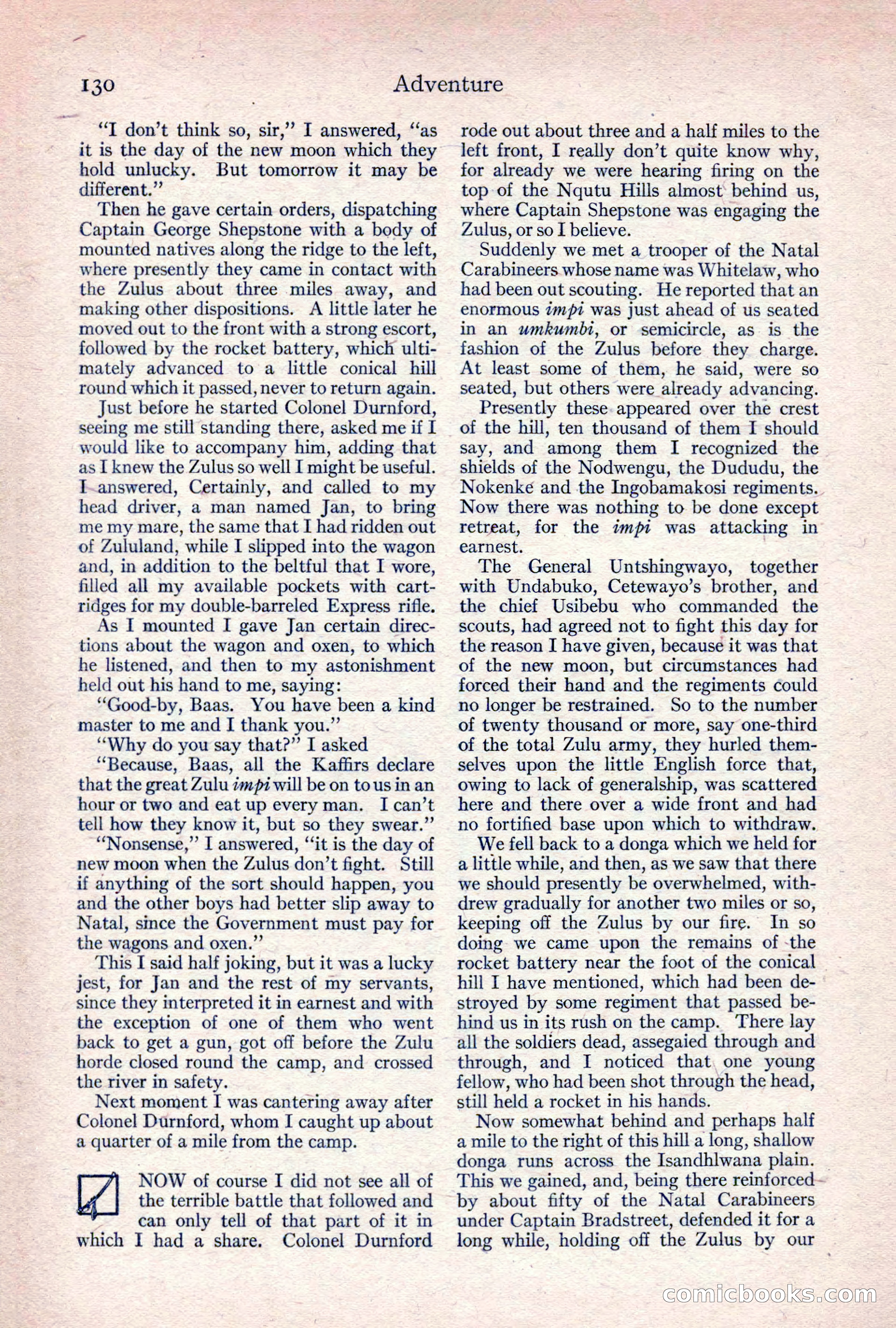 Adventure Magazine, April 1917 — page 132 of 196