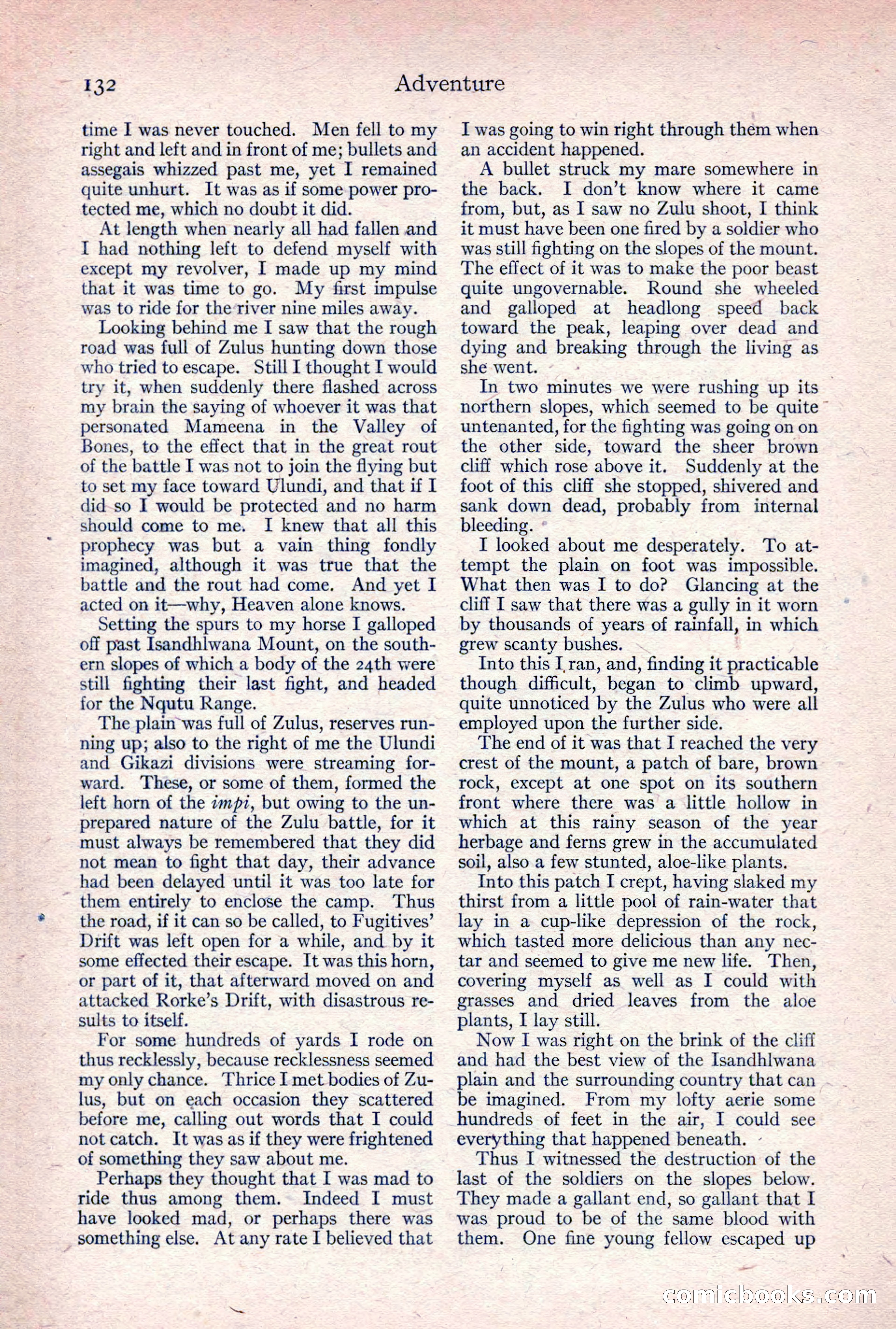 Adventure Magazine, April 1917 — page 134 of 196