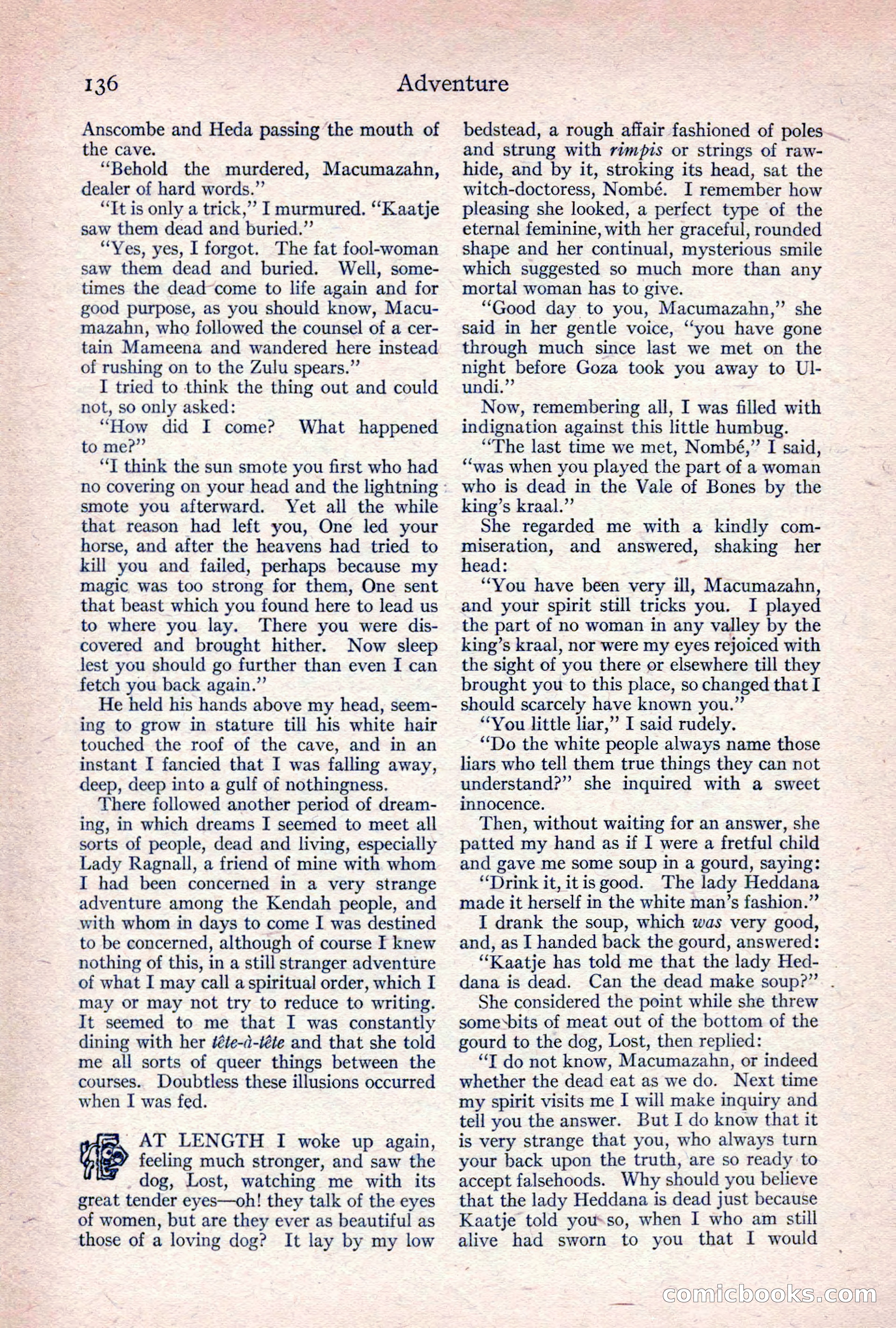 Adventure Magazine, April 1917 — page 138 of 196