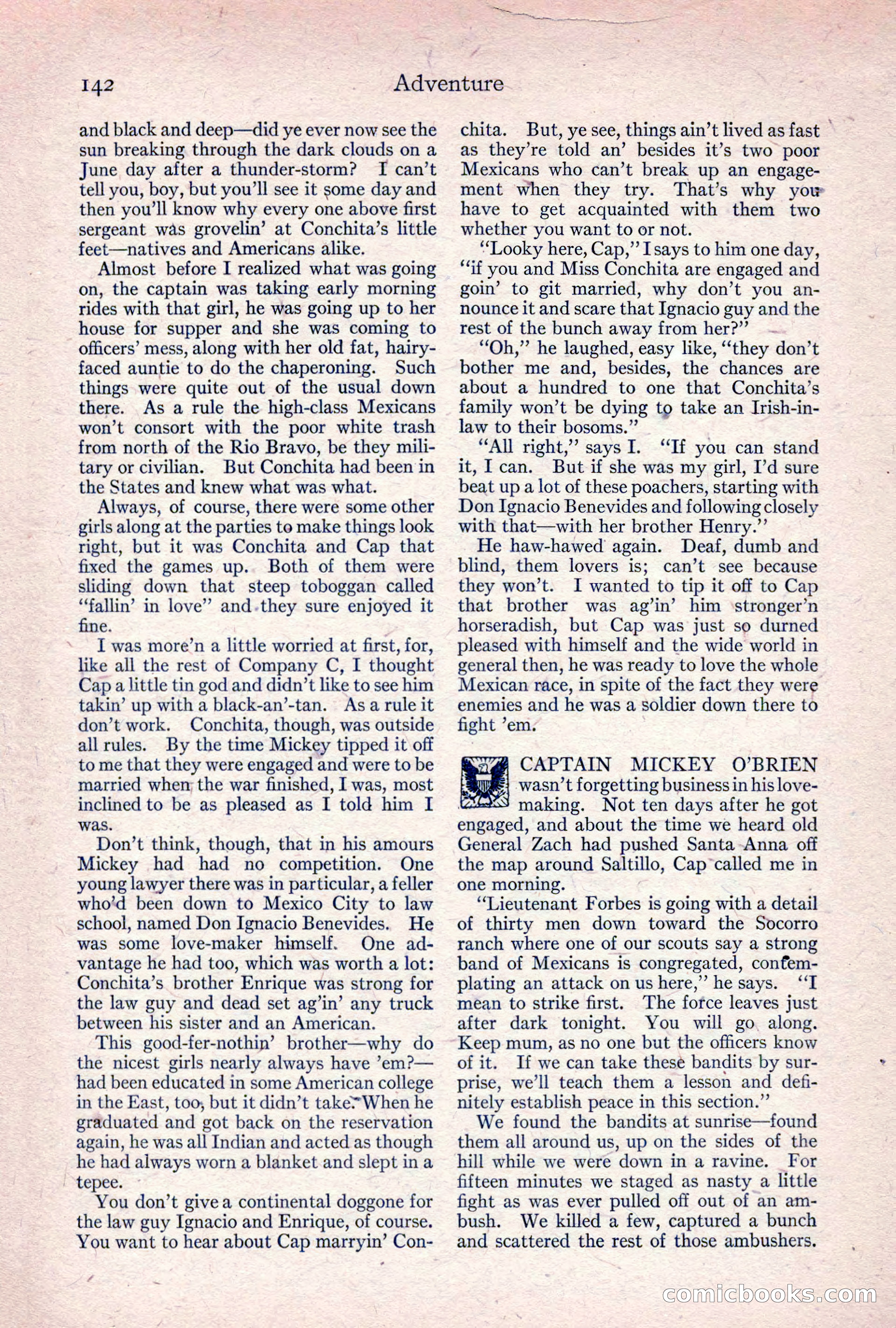 Adventure Magazine, April 1917 — page 144 of 196