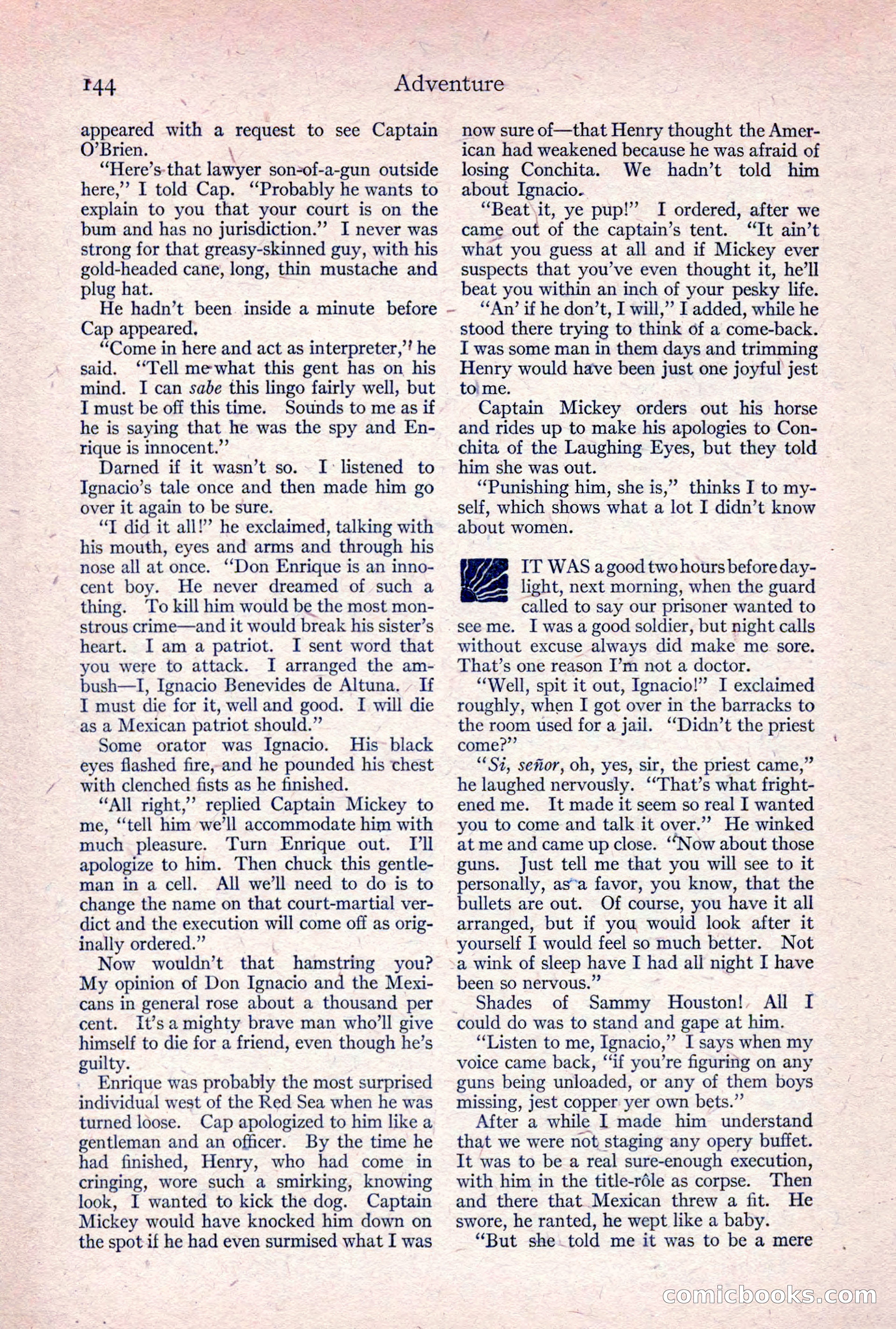 Adventure Magazine, April 1917 — page 146 of 196