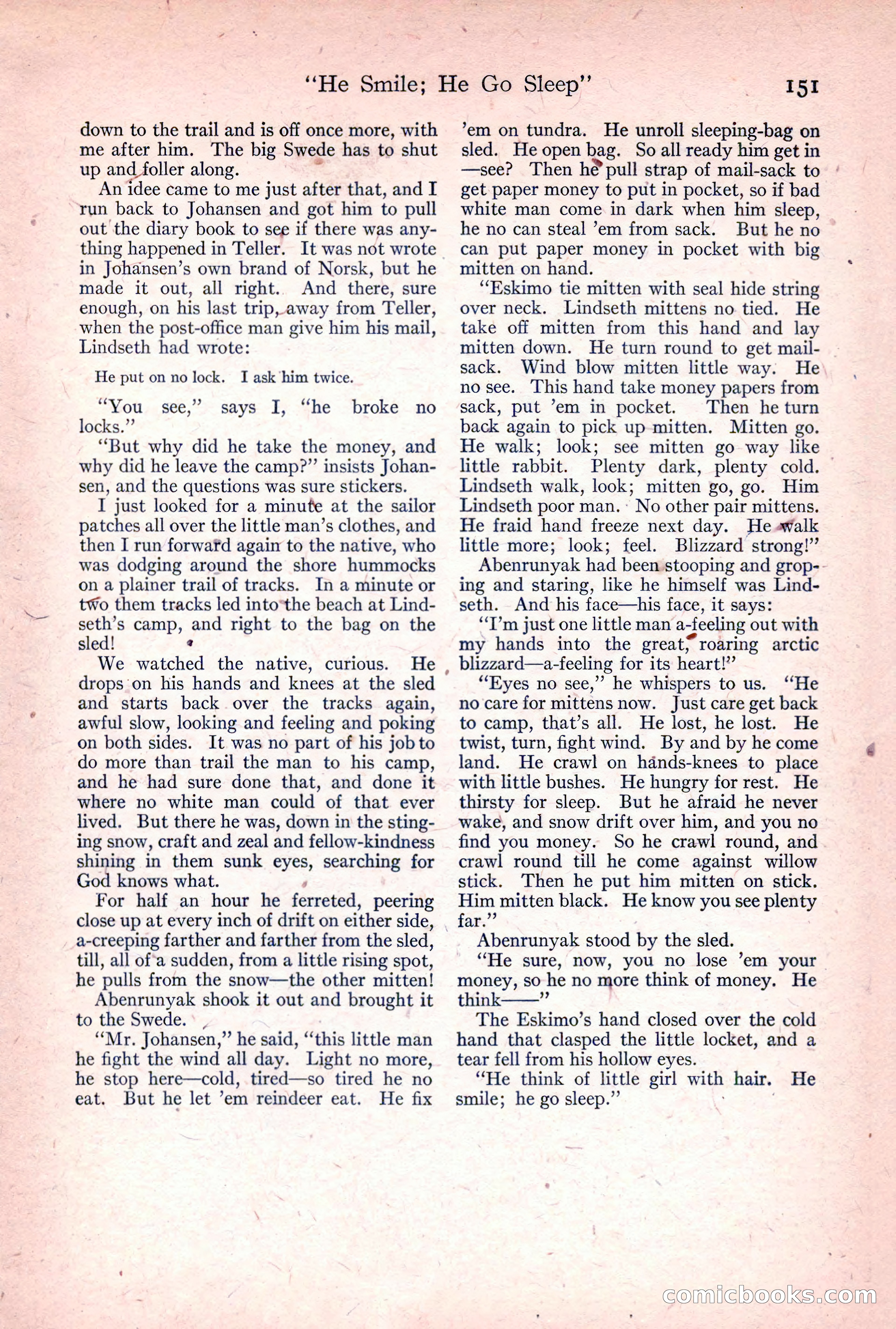 Adventure Magazine, April 1917 — page 153 of 196