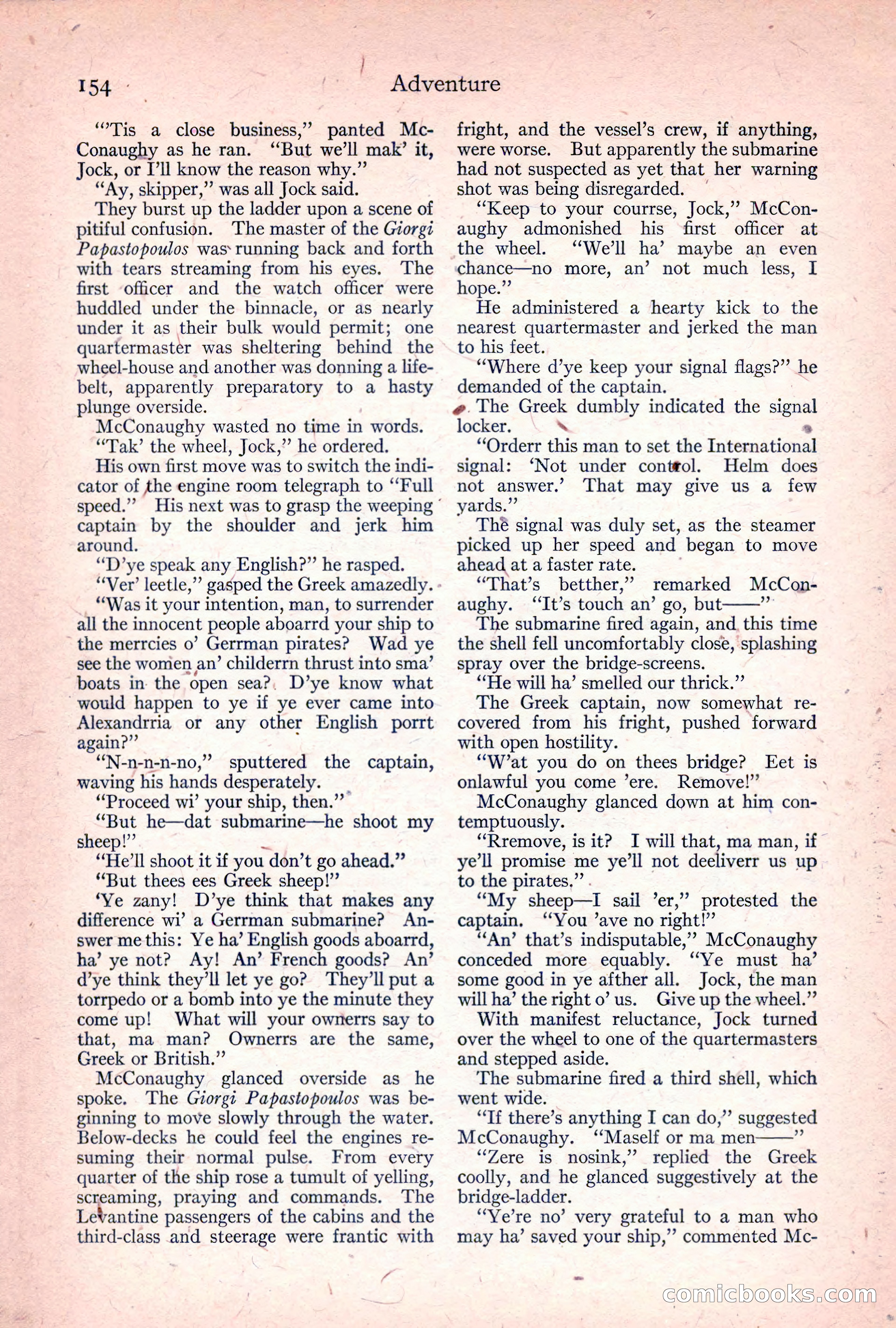 Adventure Magazine, April 1917 — page 156 of 196