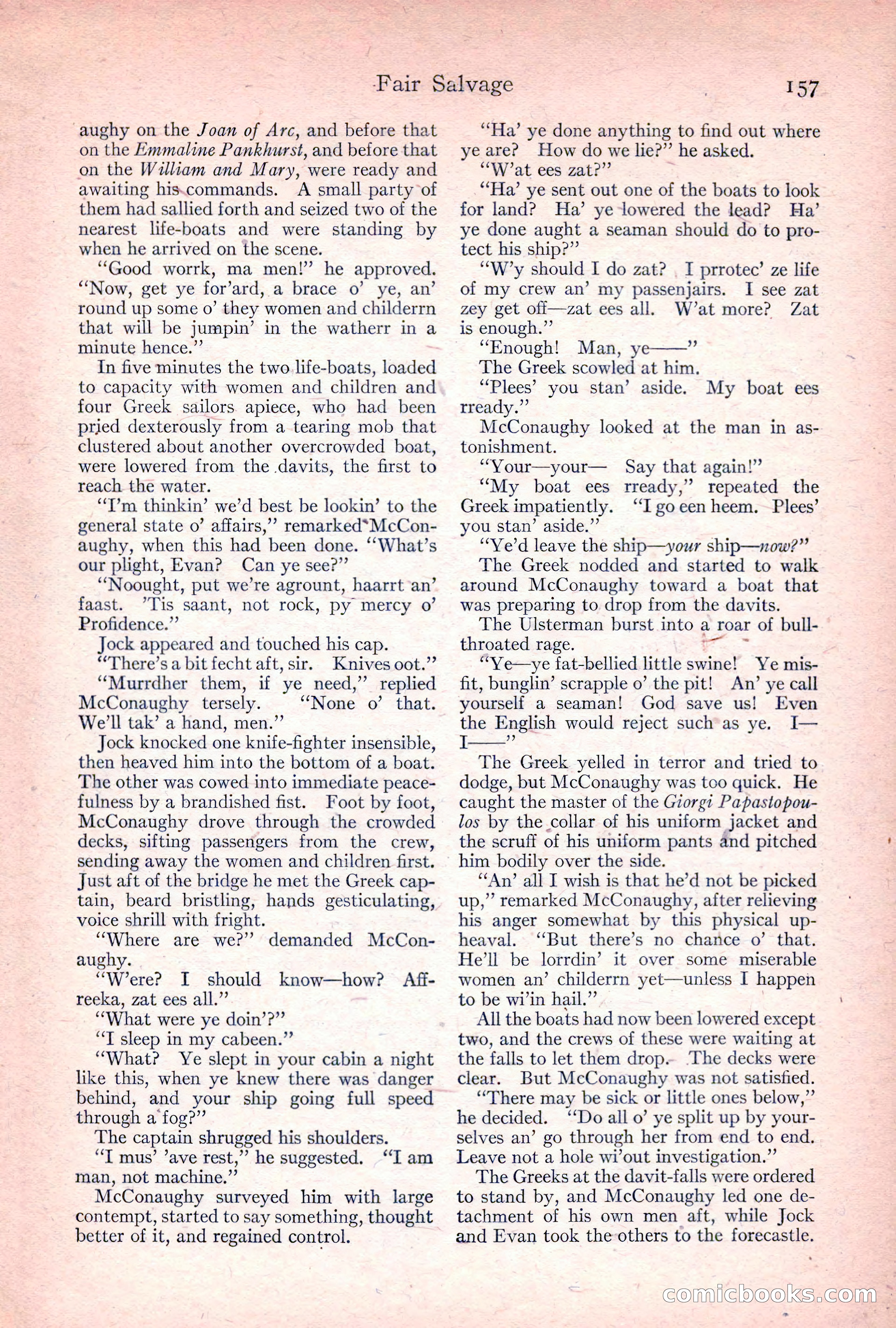 Adventure Magazine, April 1917 — page 159 of 196