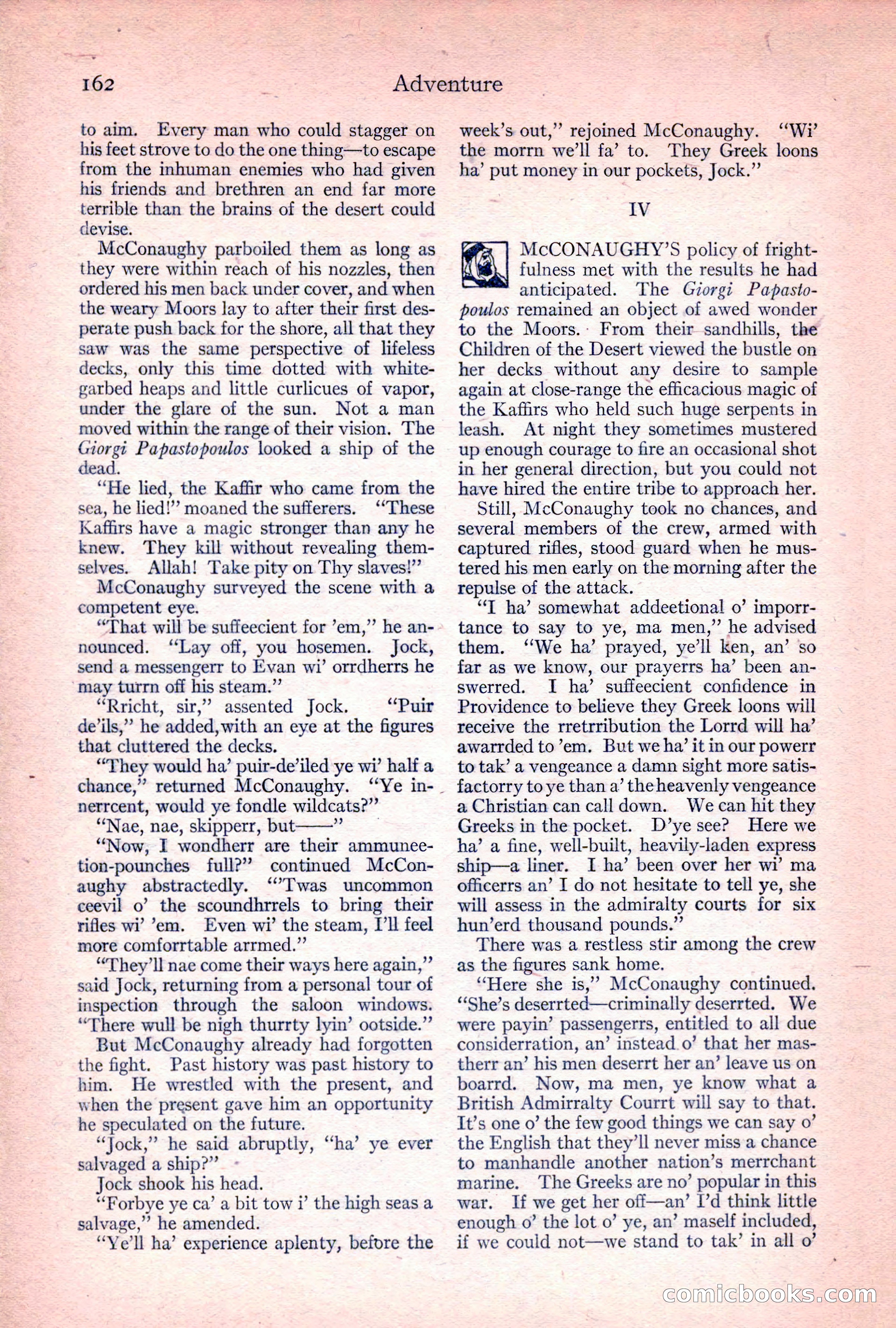 Adventure Magazine, April 1917 — page 164 of 196