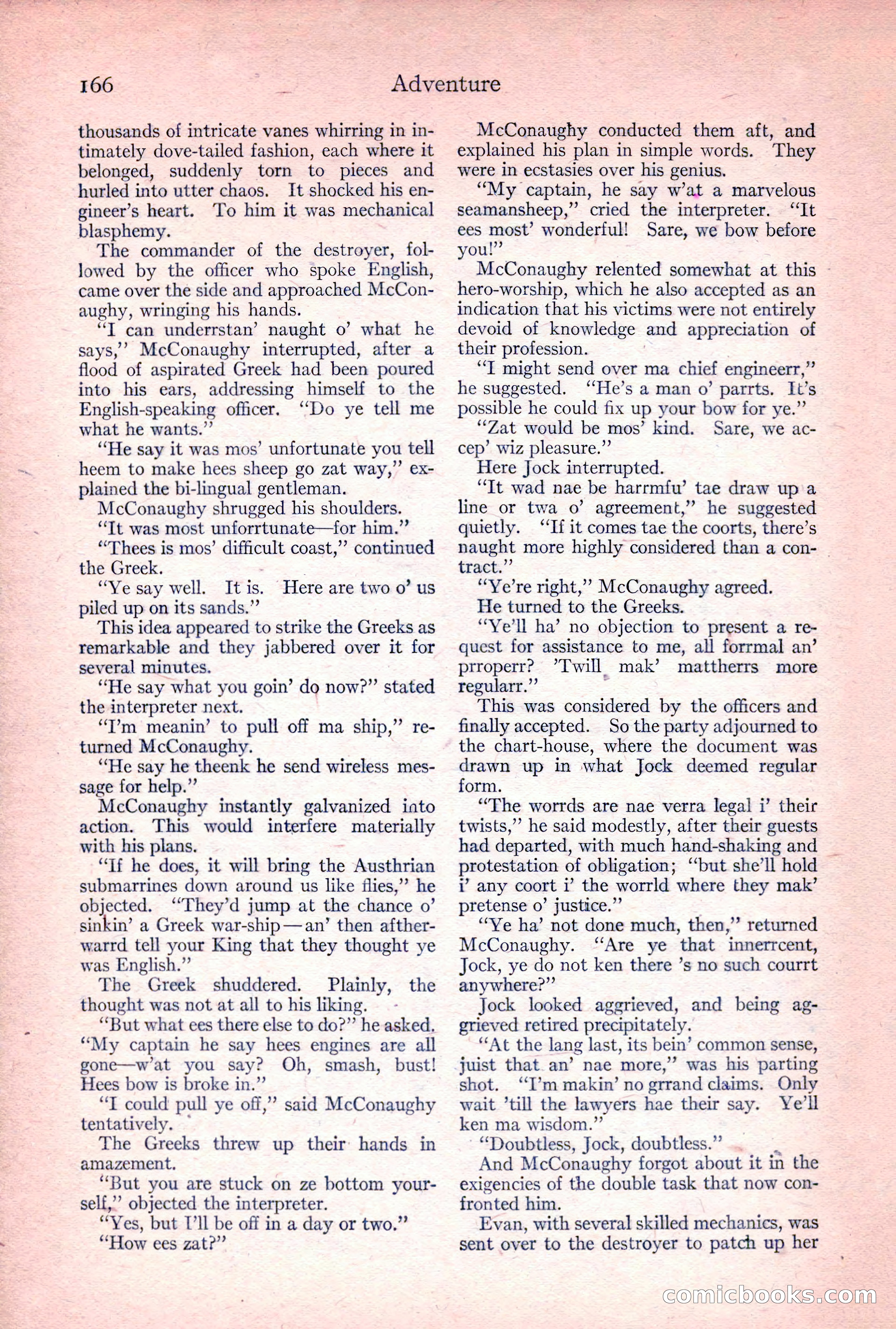 Adventure Magazine, April 1917 — page 168 of 196