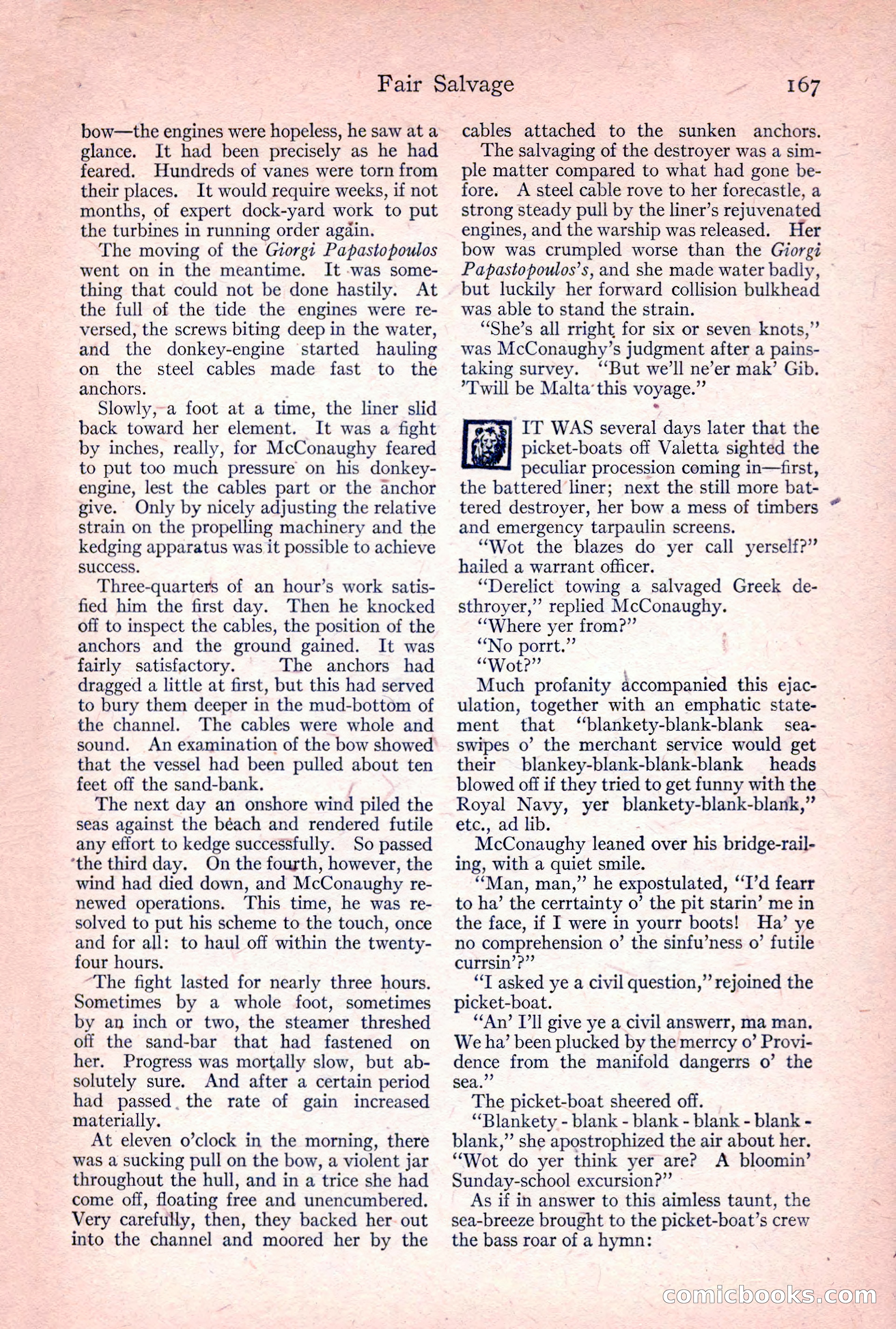 Adventure Magazine, April 1917 — page 169 of 196
