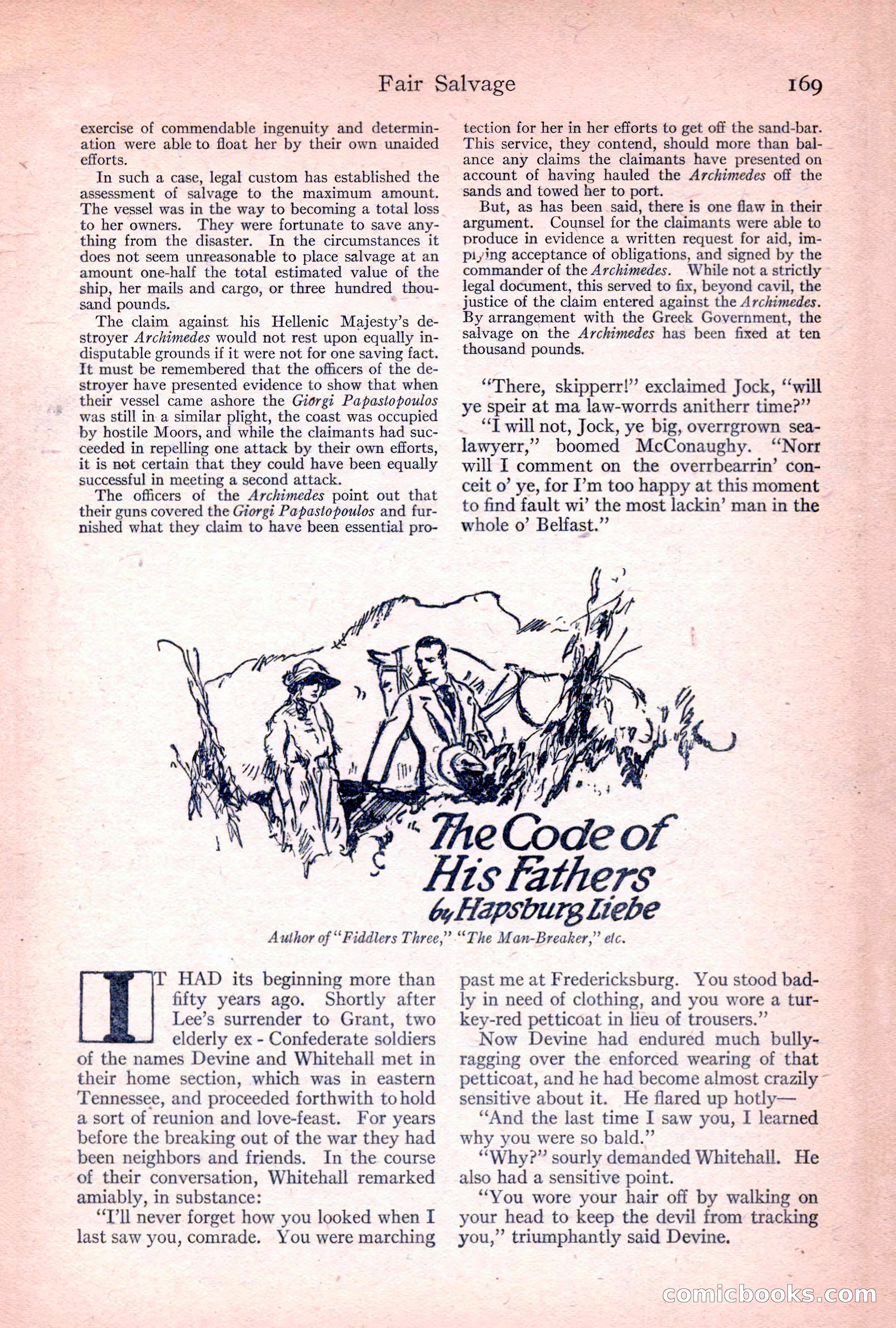 Adventure Magazine, April 1917 — page 171 of 196