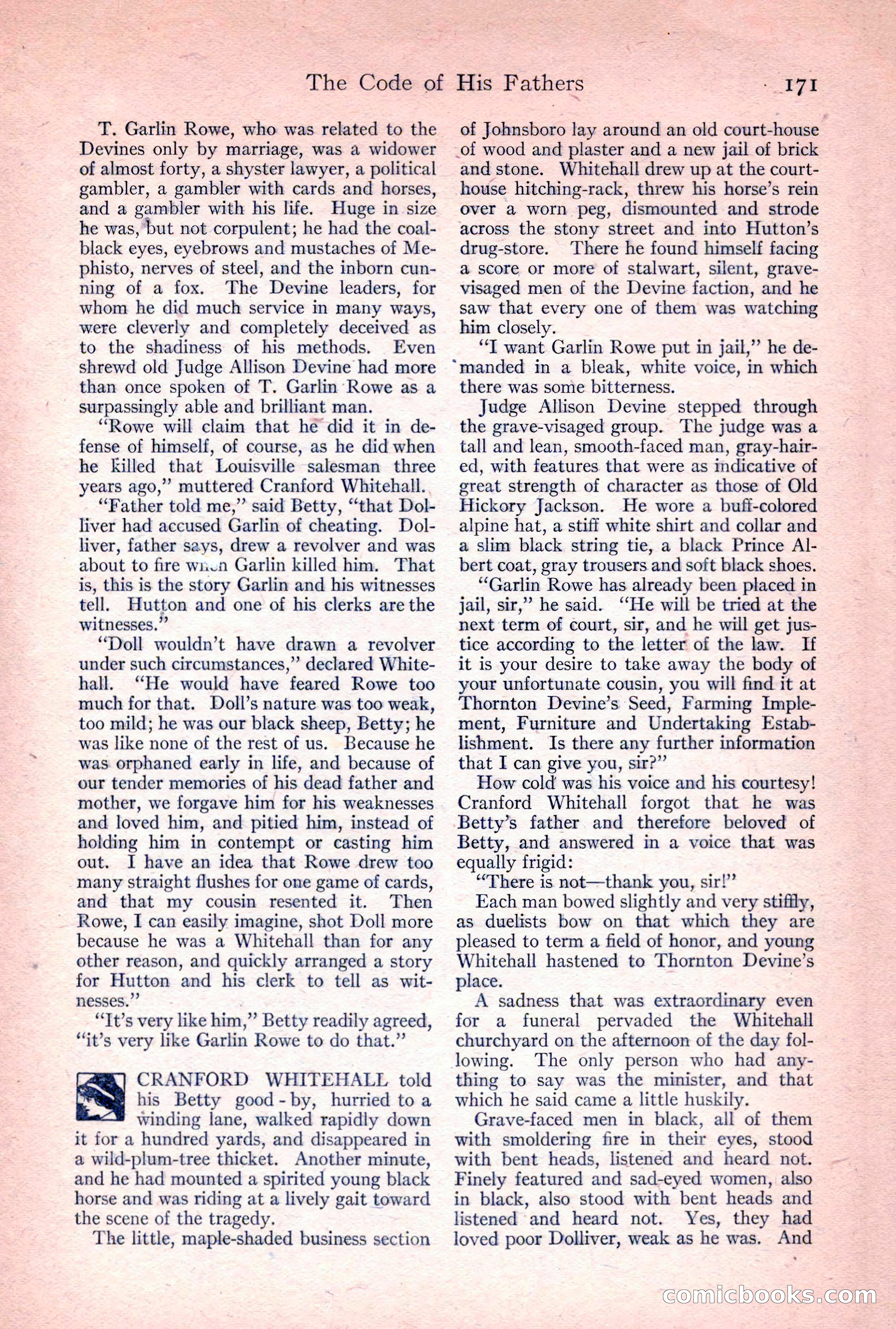 Adventure Magazine, April 1917 — page 173 of 196