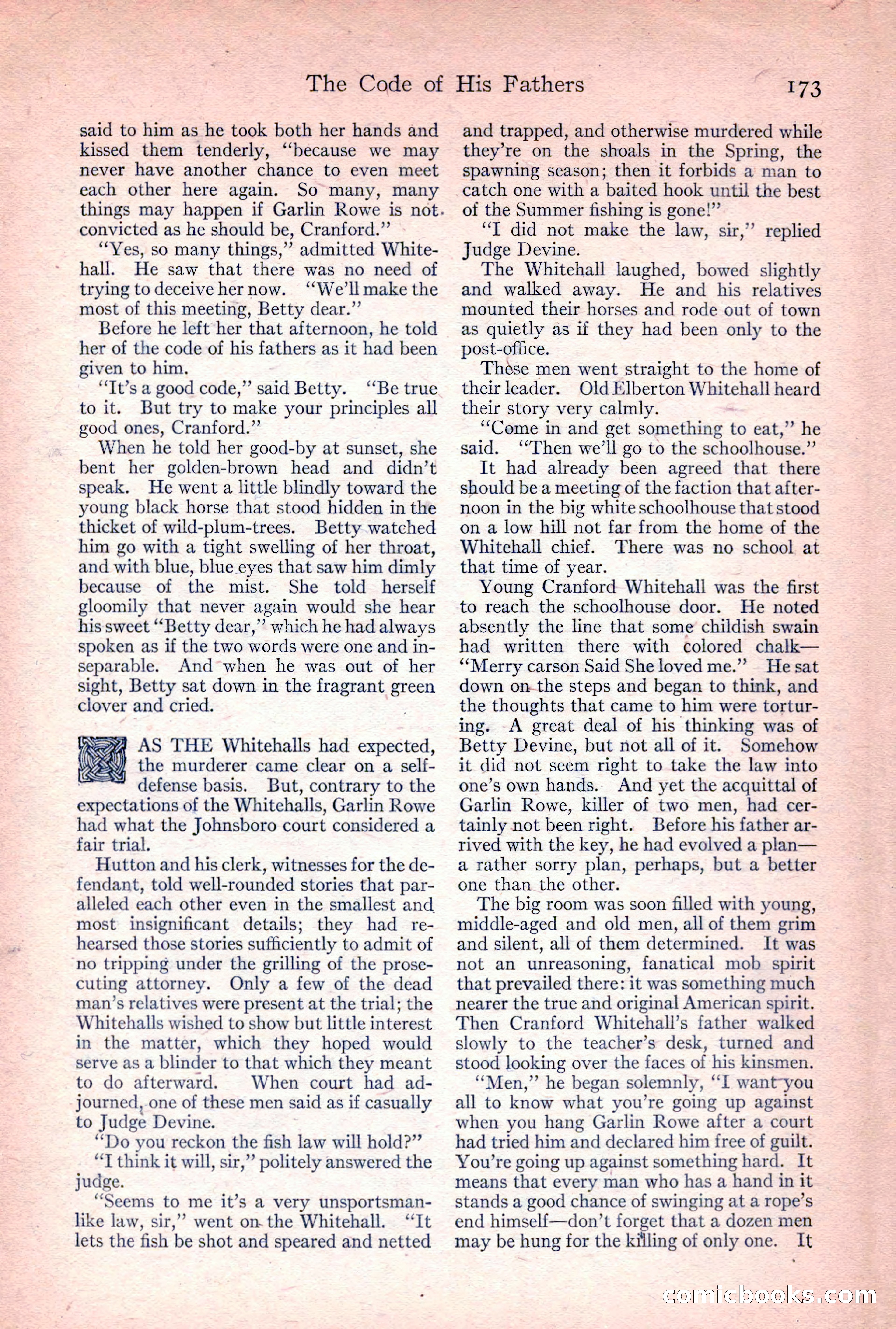 Adventure Magazine, April 1917 — page 175 of 196