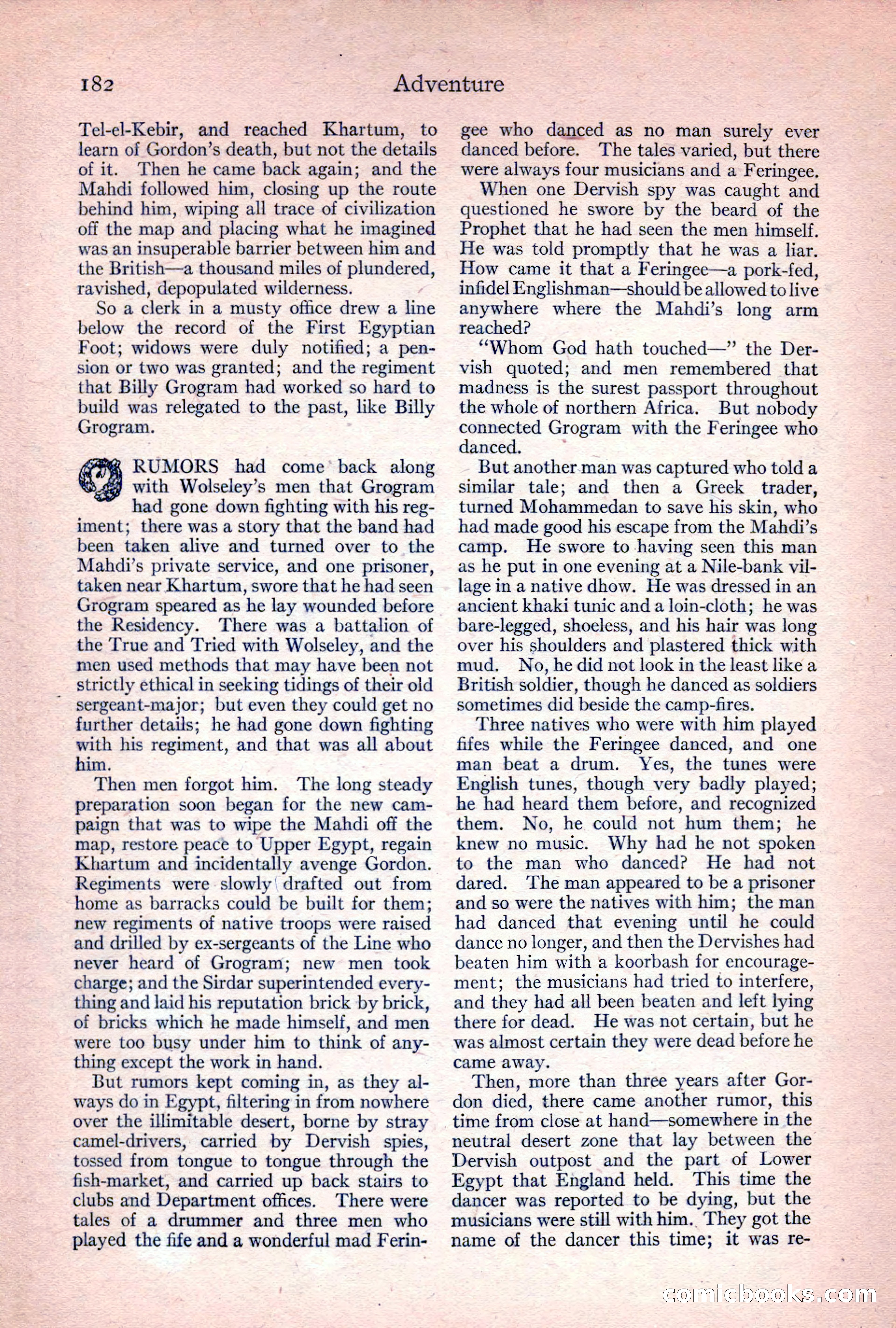 Adventure Magazine, April 1917 — page 184 of 196