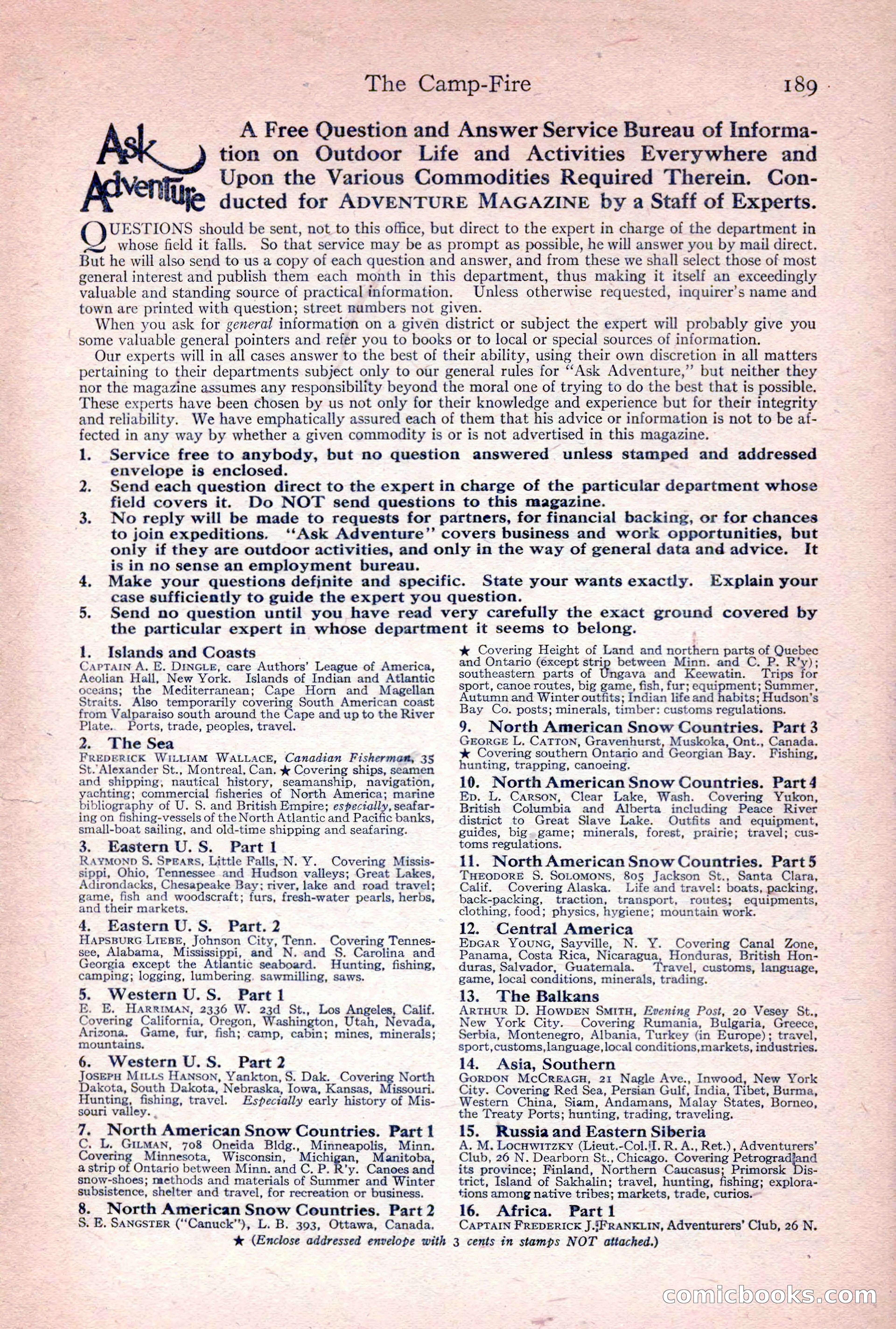 Adventure Magazine, April 1917 — page 191 of 196