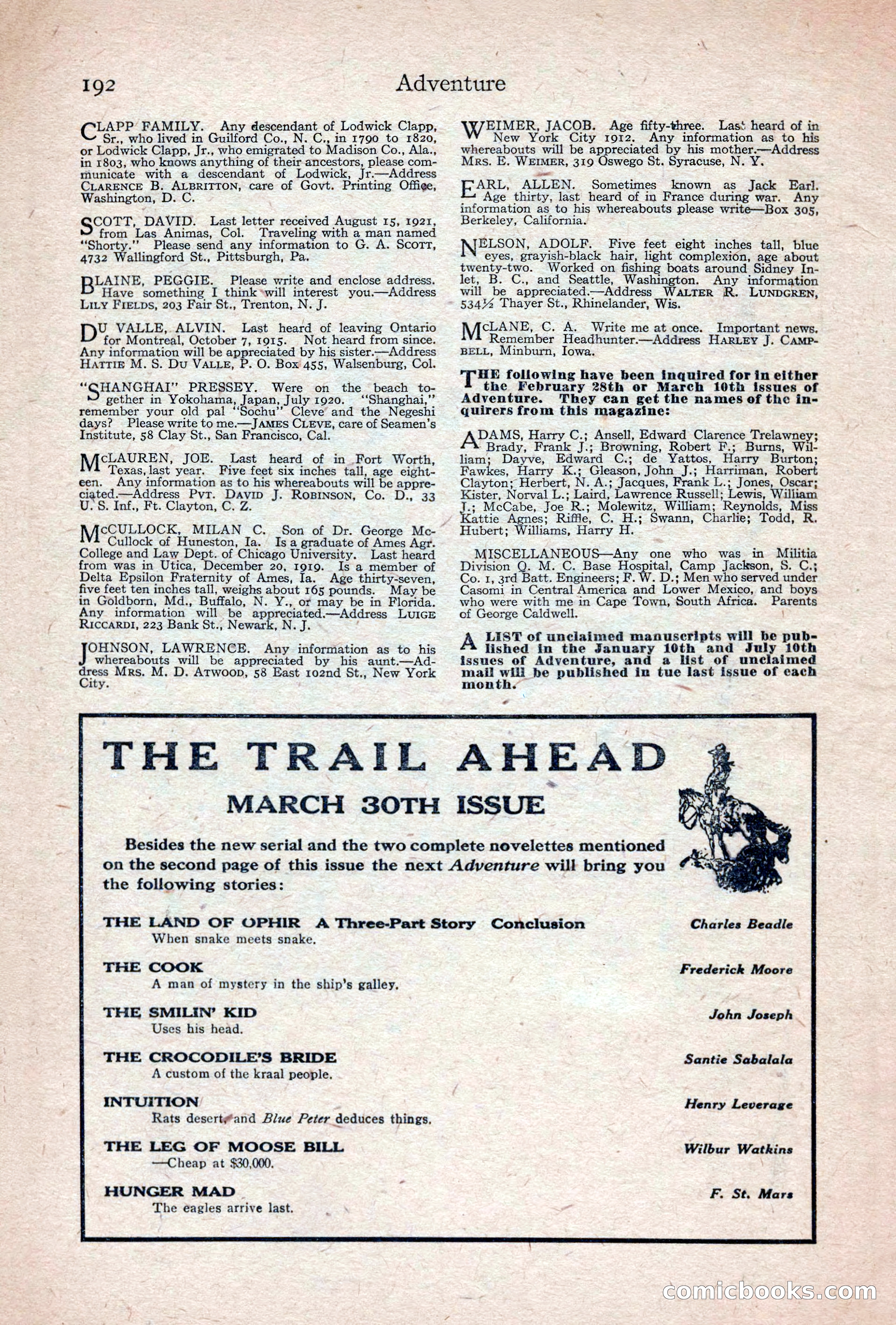 Adventure Magazine — page 194 of 196