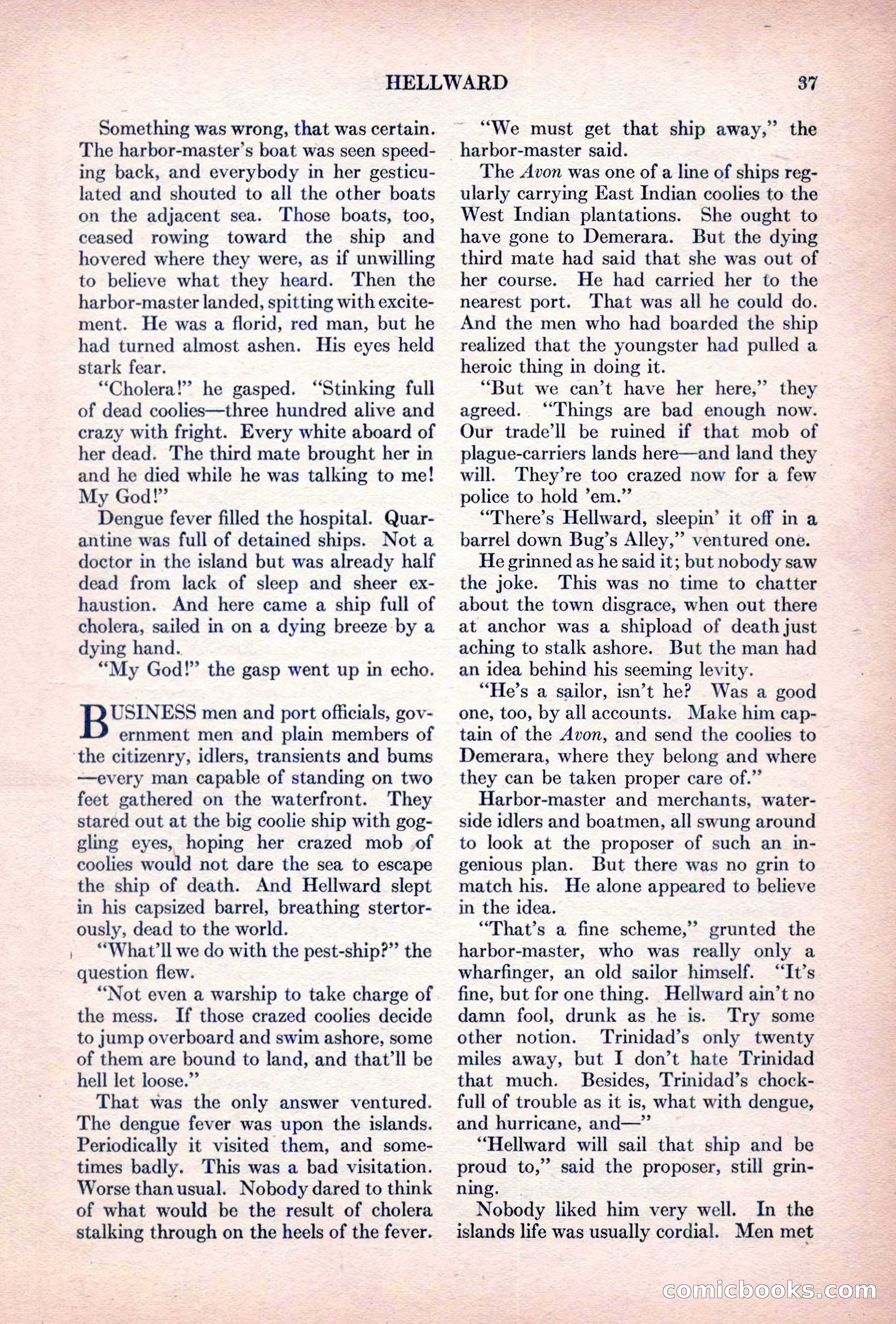 Adventure Magazine, October 15, 1927 — page 39 of 196