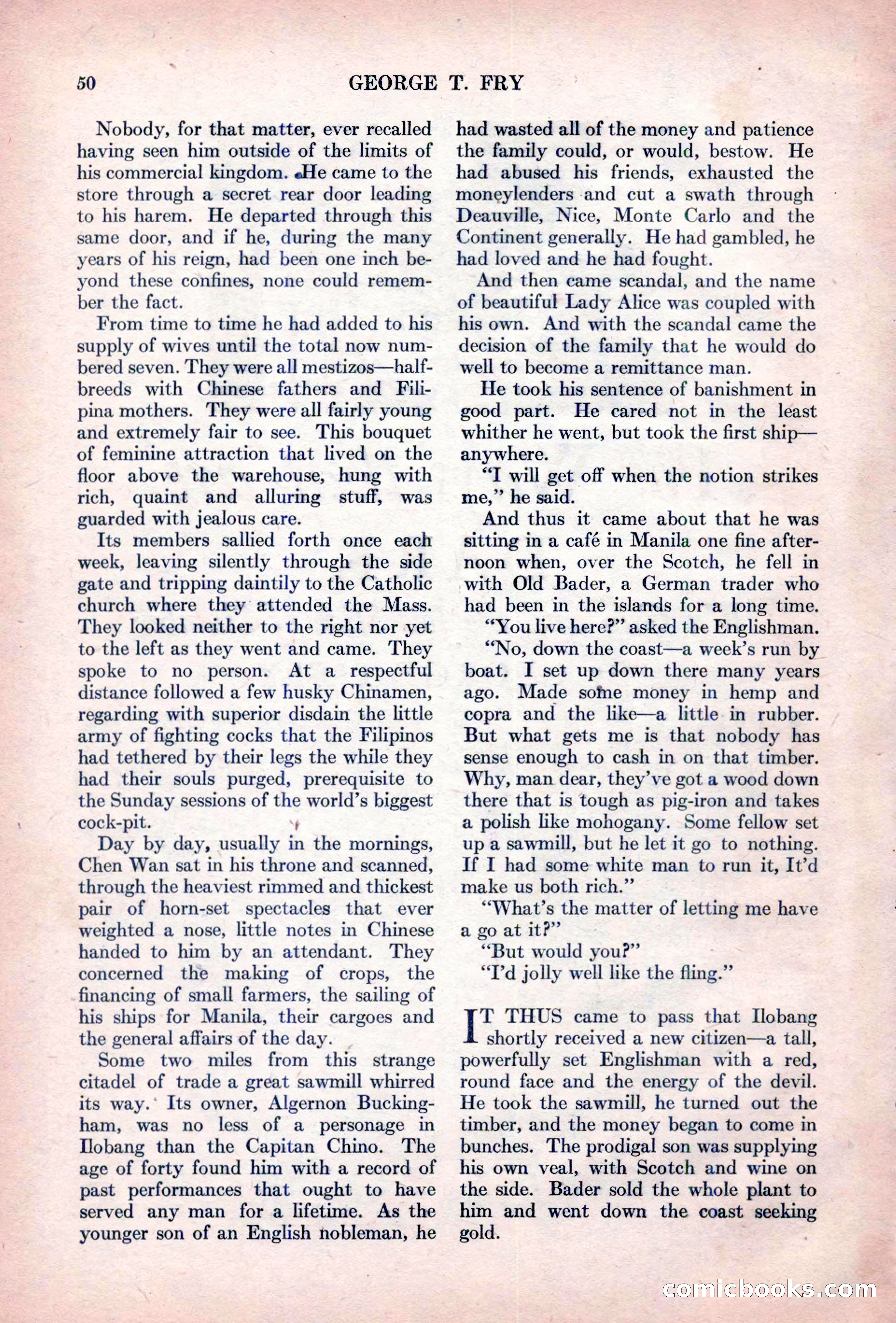 Adventure Magazine, October 15, 1927 — page 52 of 196