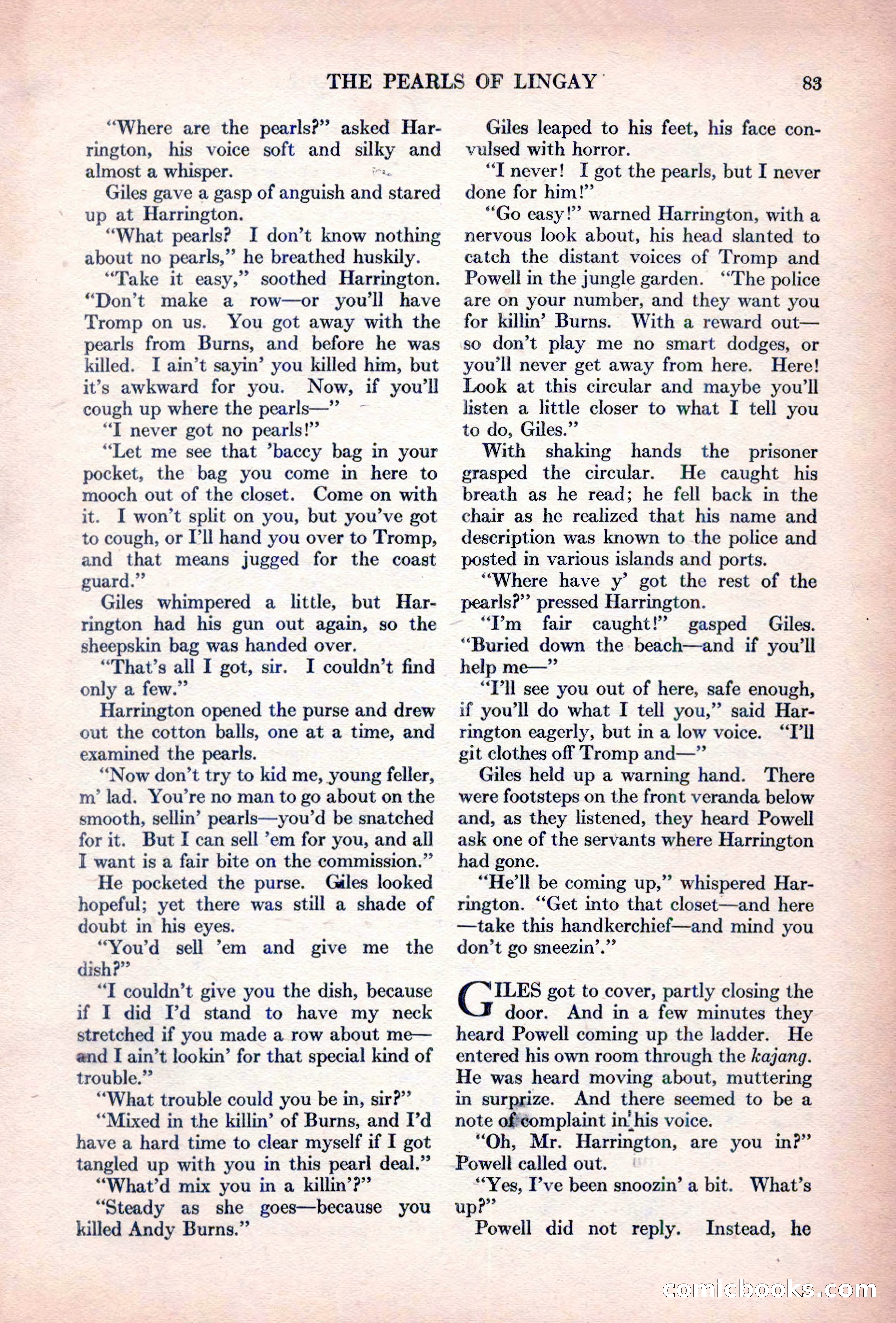Adventure Magazine, October 15, 1927 — page 85 of 196