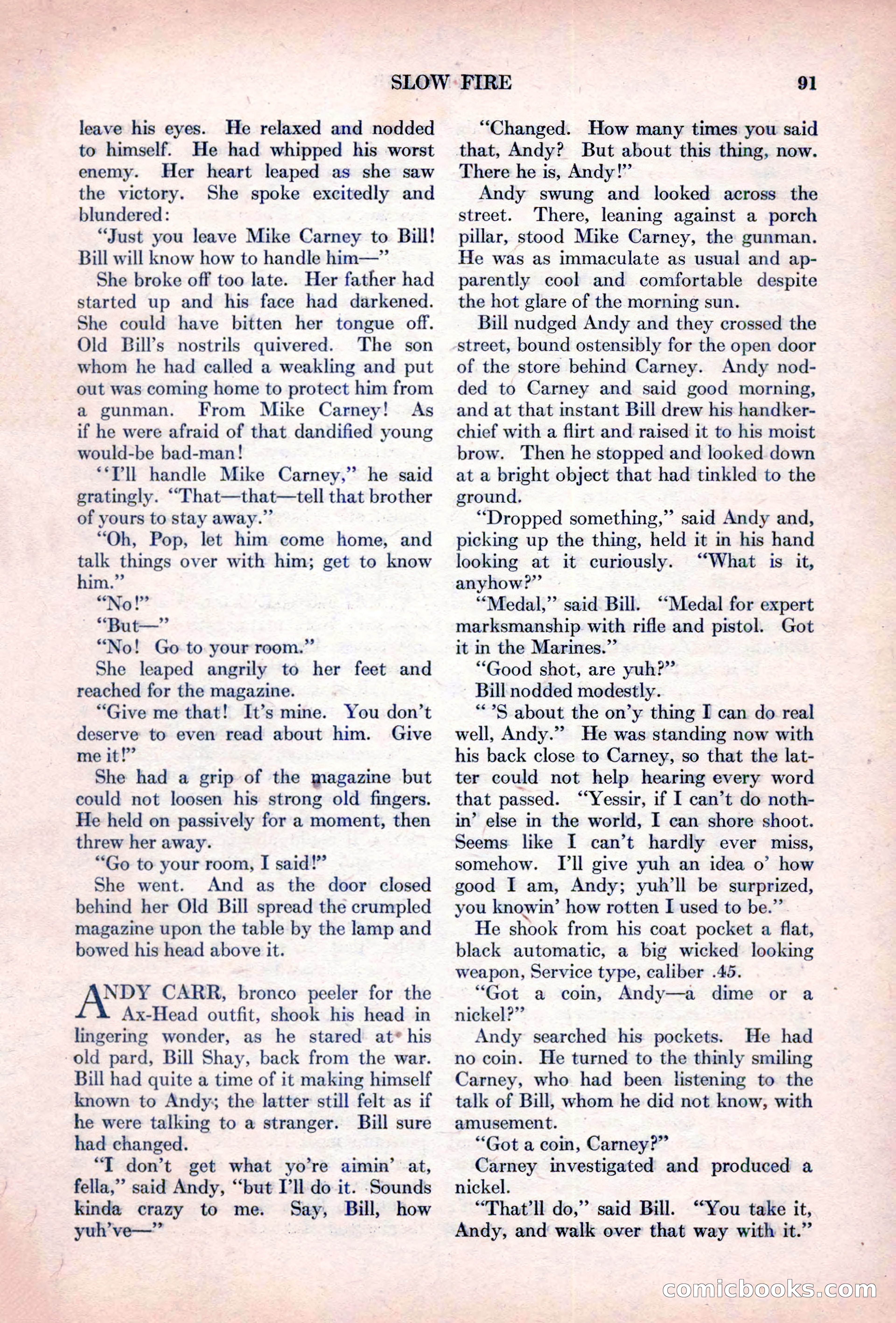 Adventure Magazine, October 15, 1927 — page 93 of 196