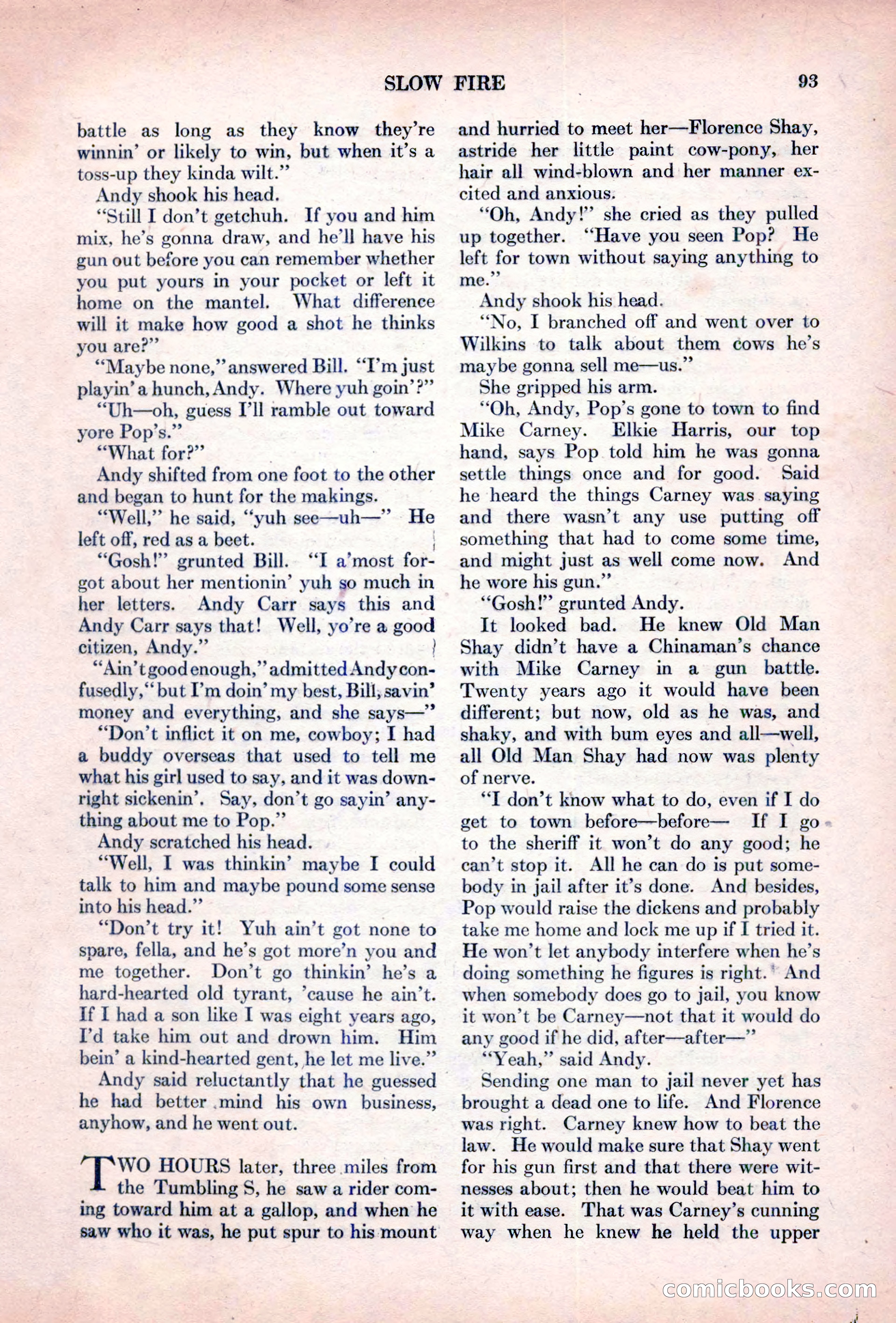 Adventure Magazine, October 15, 1927 — page 95 of 196