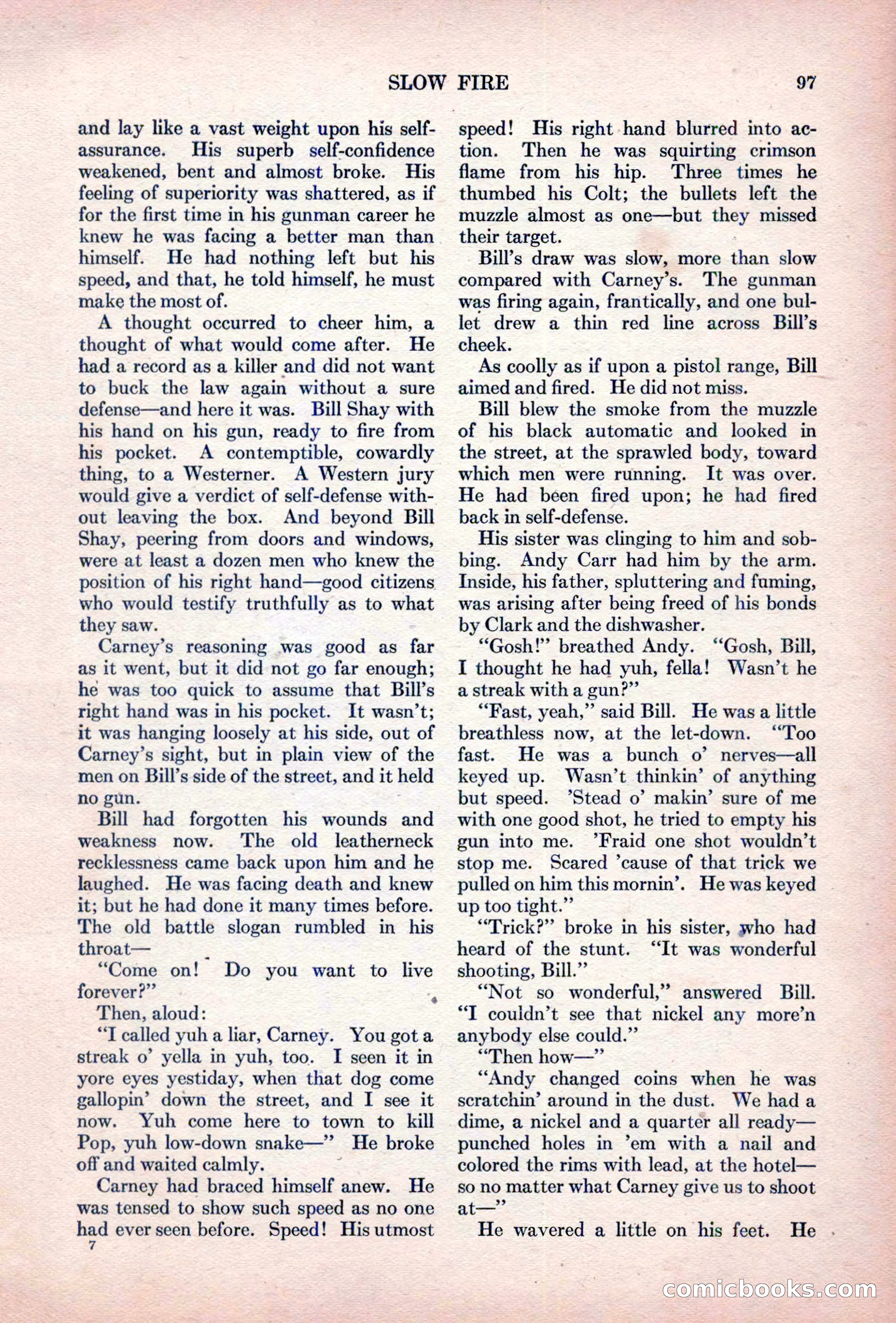 Adventure Magazine, October 15, 1927 — page 99 of 196
