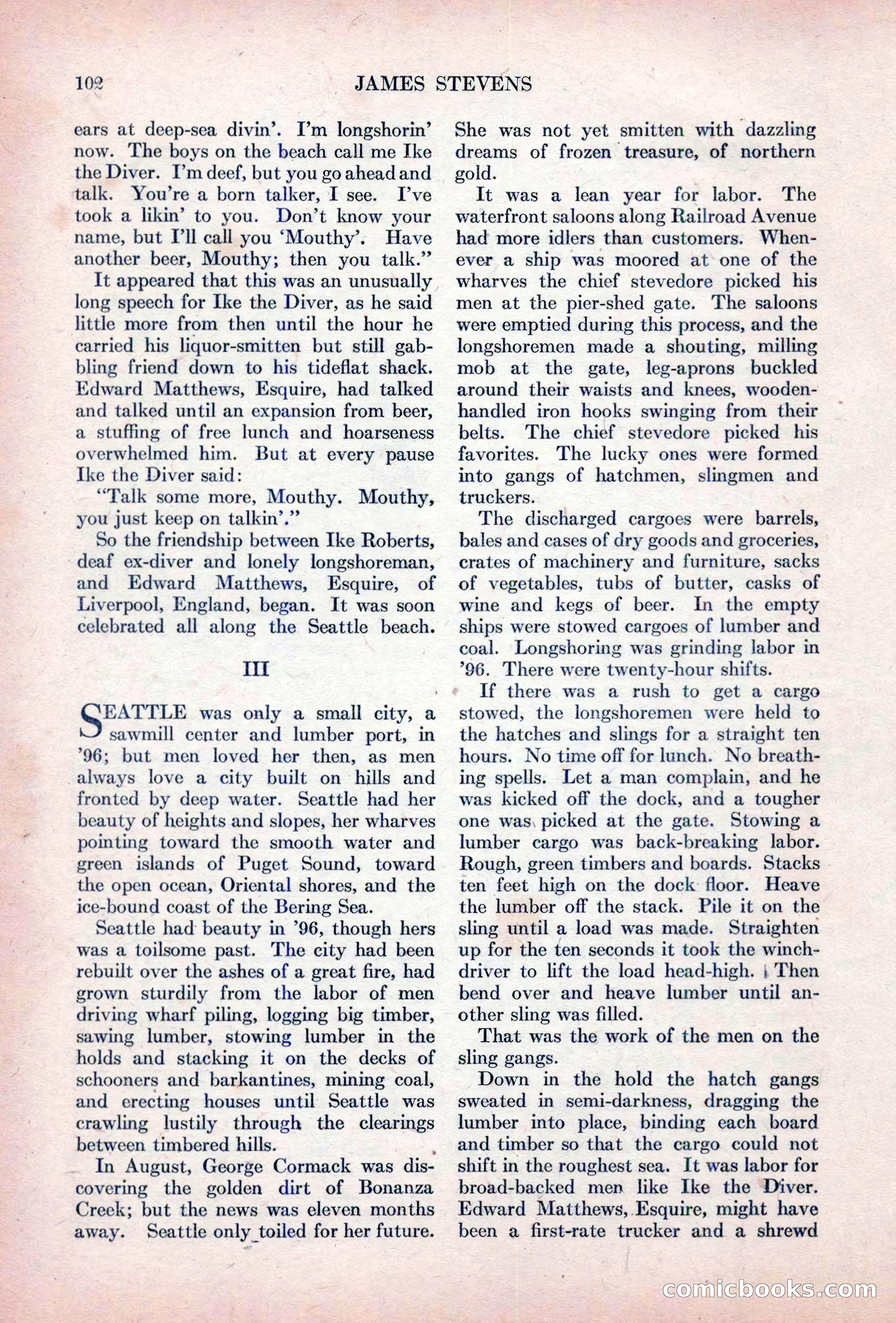 Adventure Magazine, October 15, 1927 — page 104 of 196