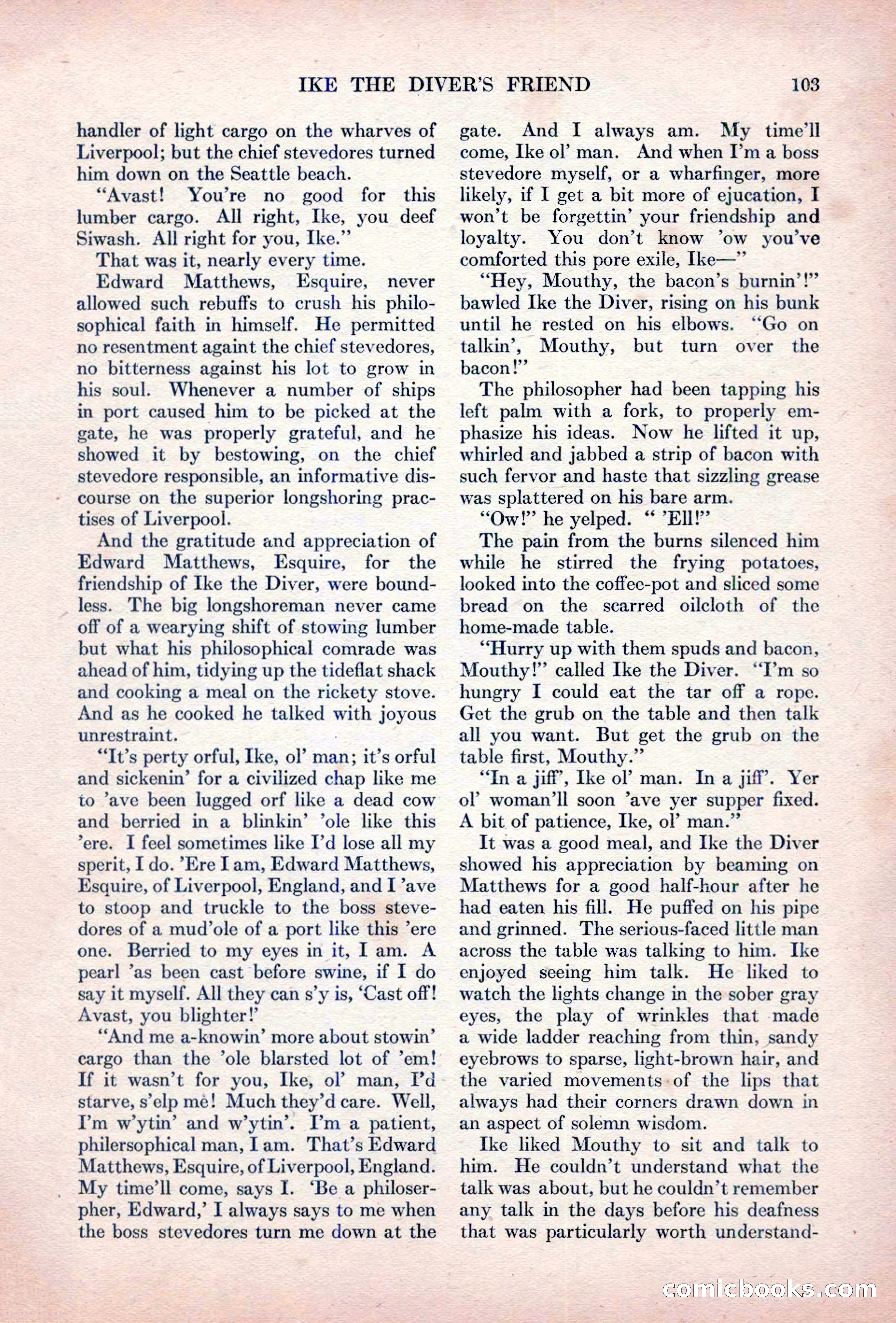 Adventure Magazine, October 15, 1927 — page 105 of 196