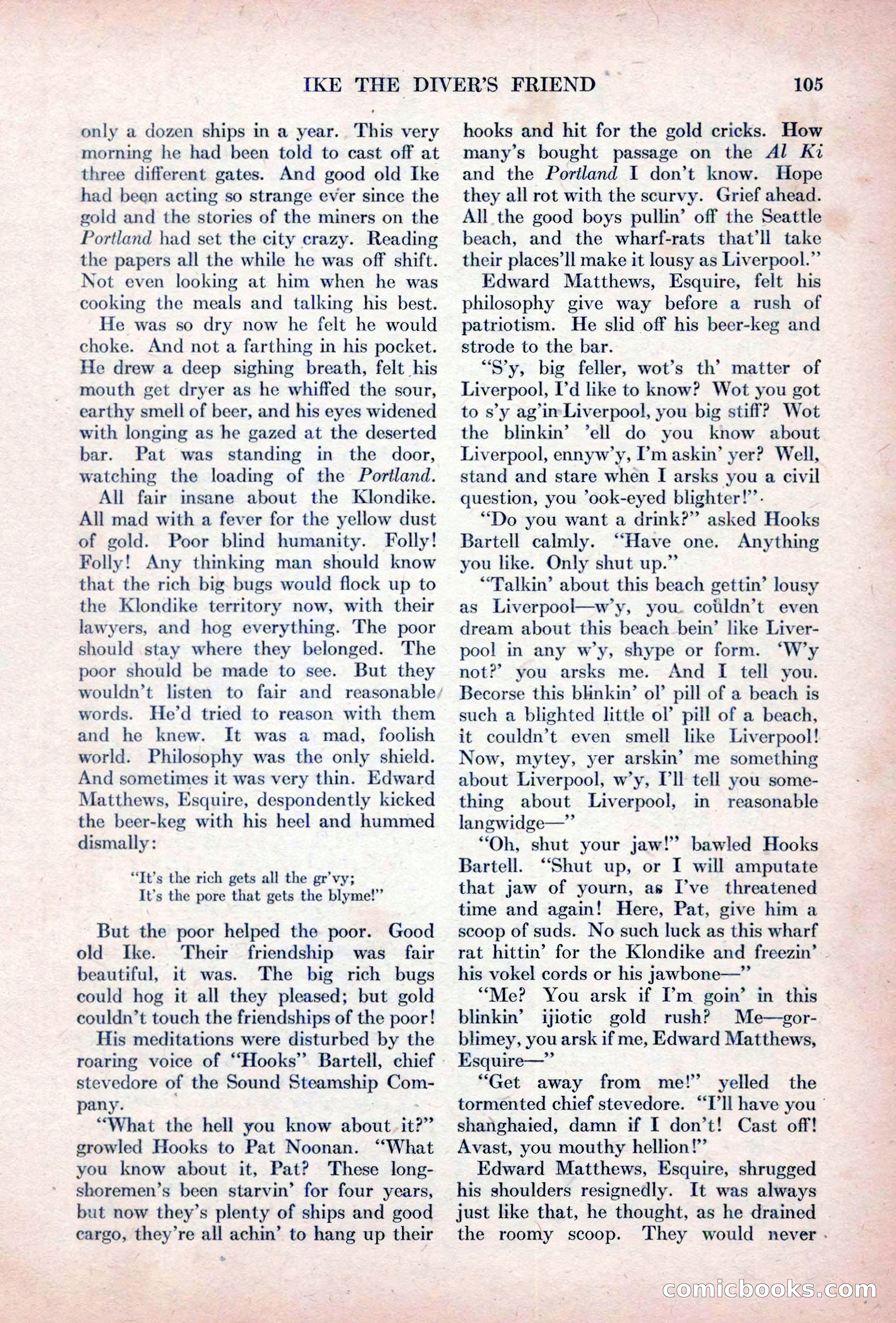Adventure Magazine, October 15, 1927 — page 107 of 196
