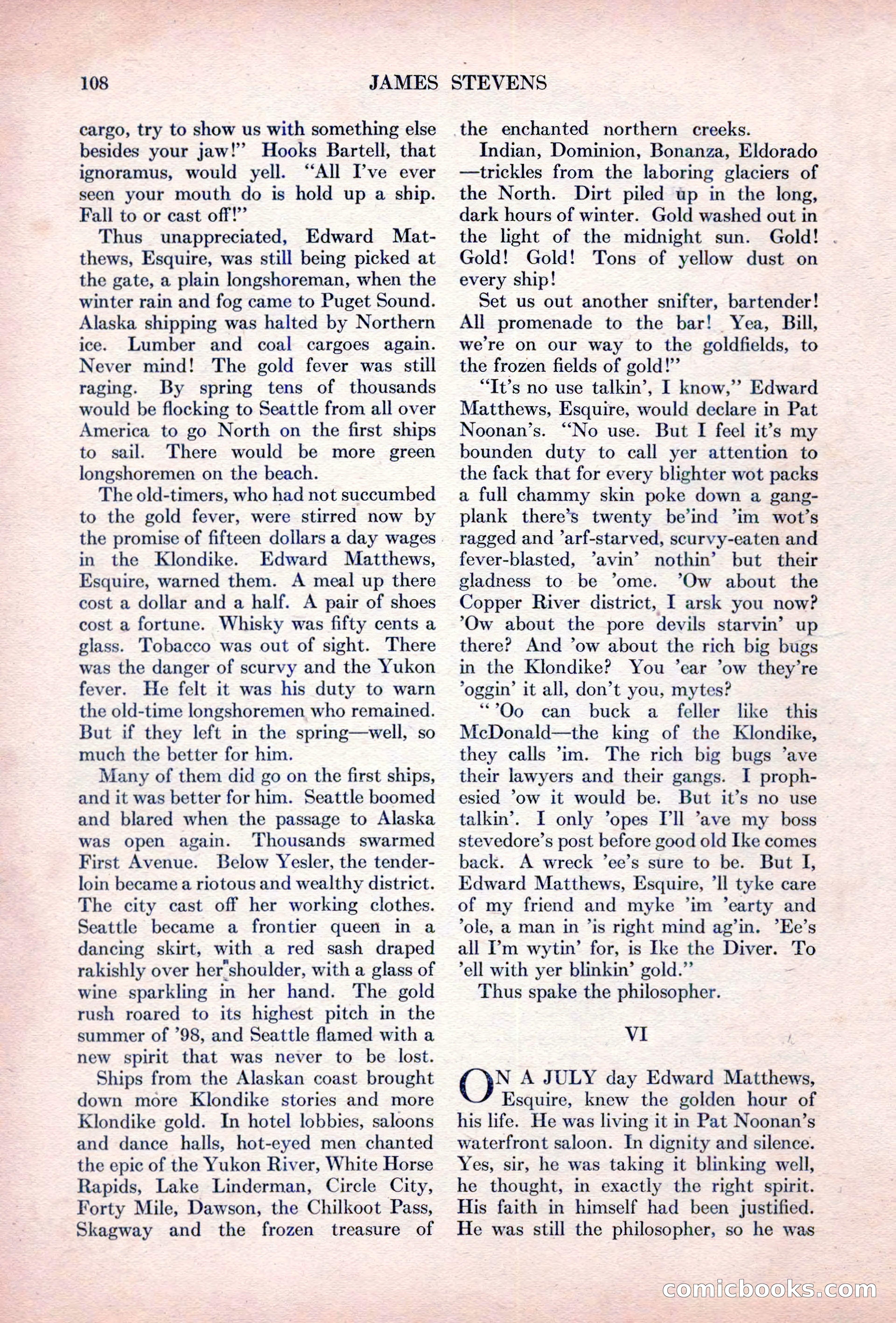 Adventure Magazine, October 15, 1927 — page 110 of 196