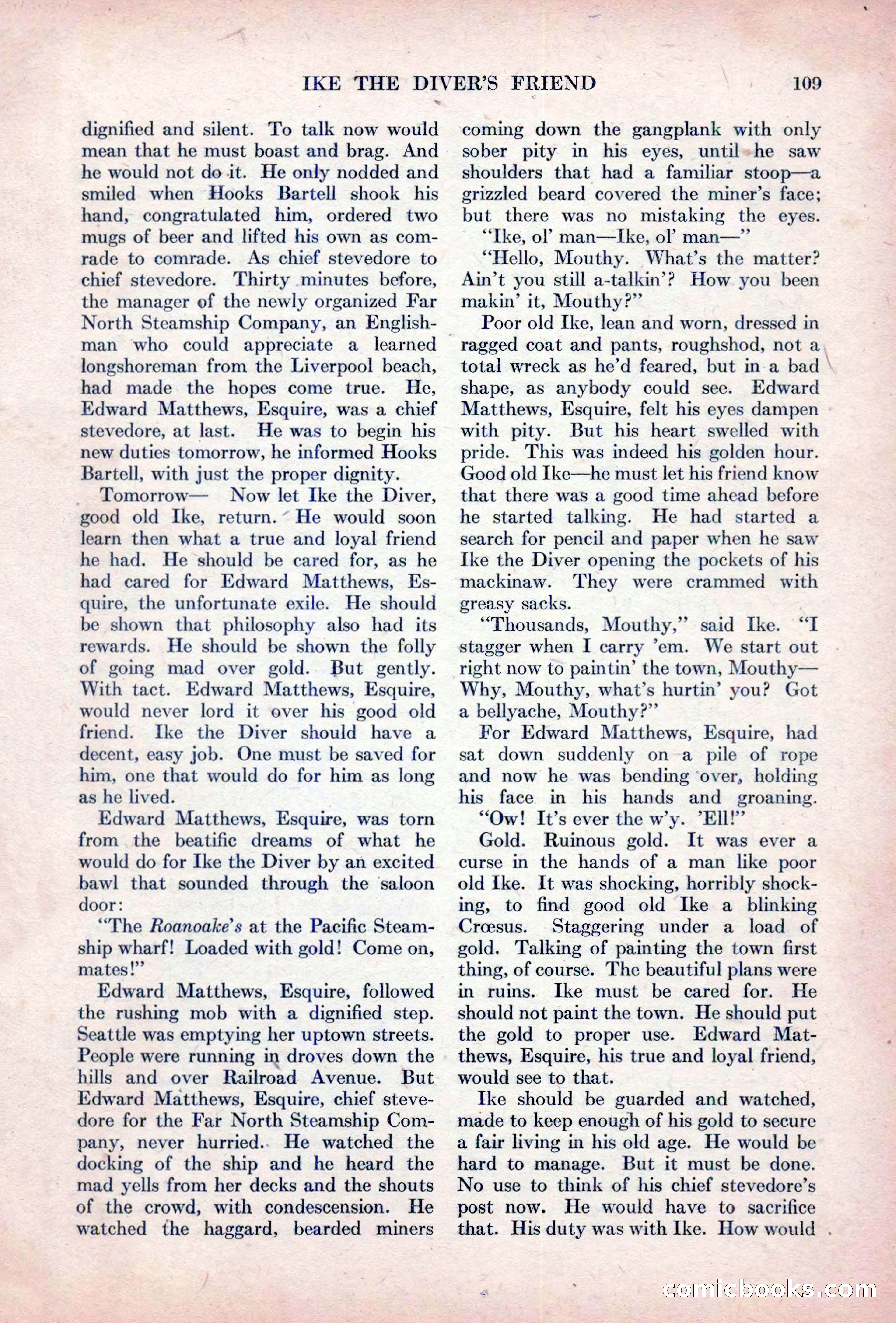 Adventure Magazine, October 15, 1927 — page 111 of 196