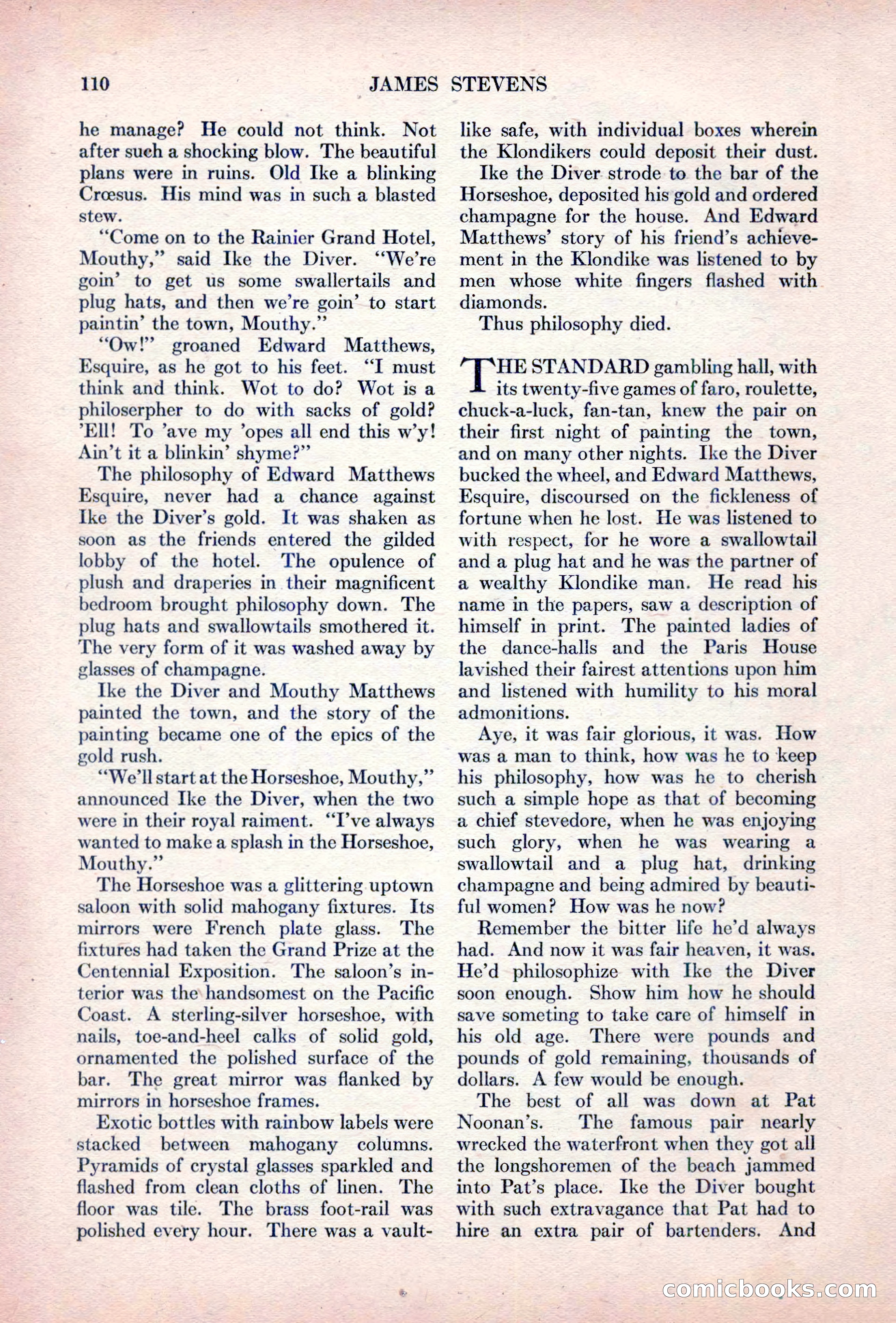 Adventure Magazine, October 15, 1927 — page 112 of 196