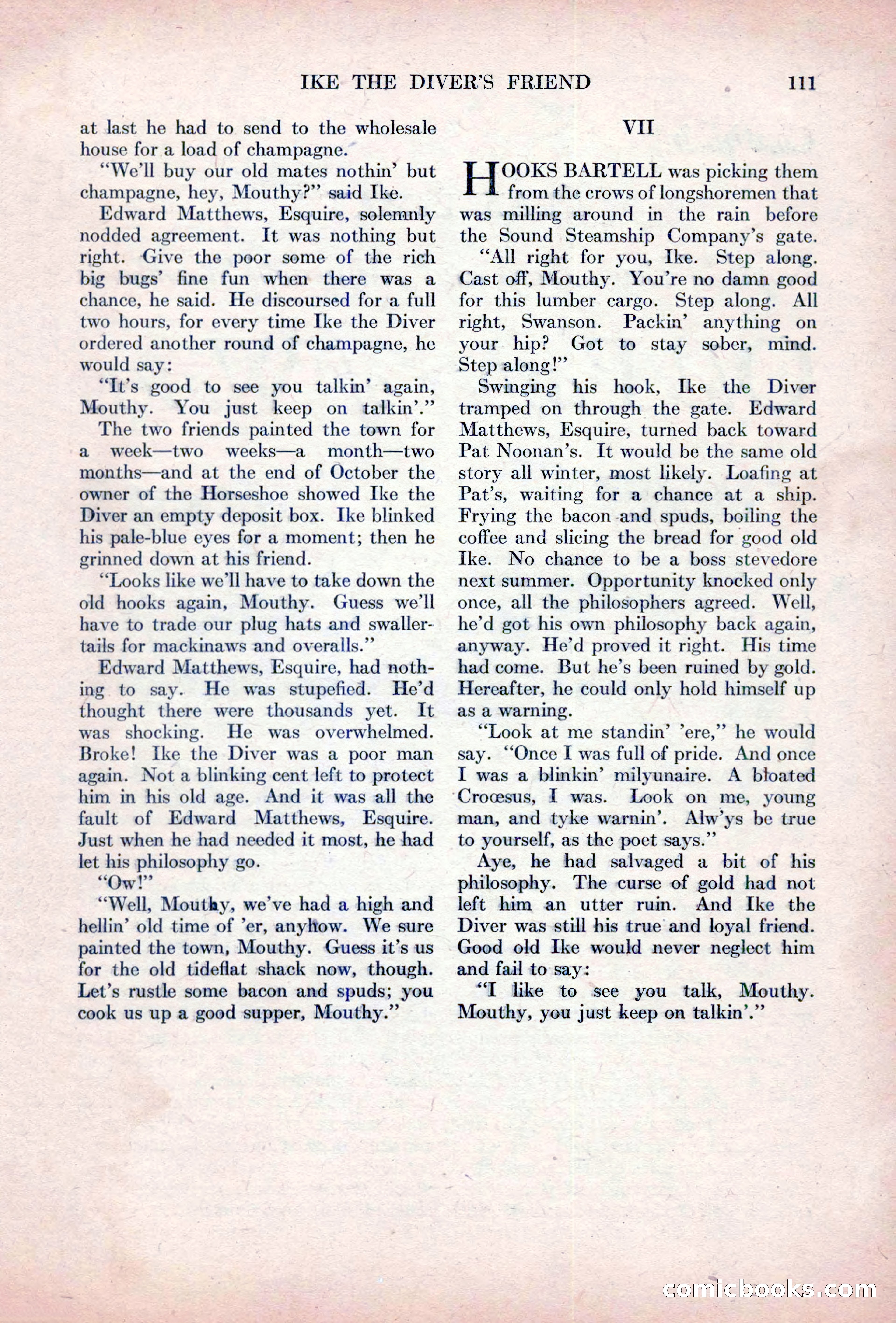 Adventure Magazine, October 15, 1927 — page 113 of 196