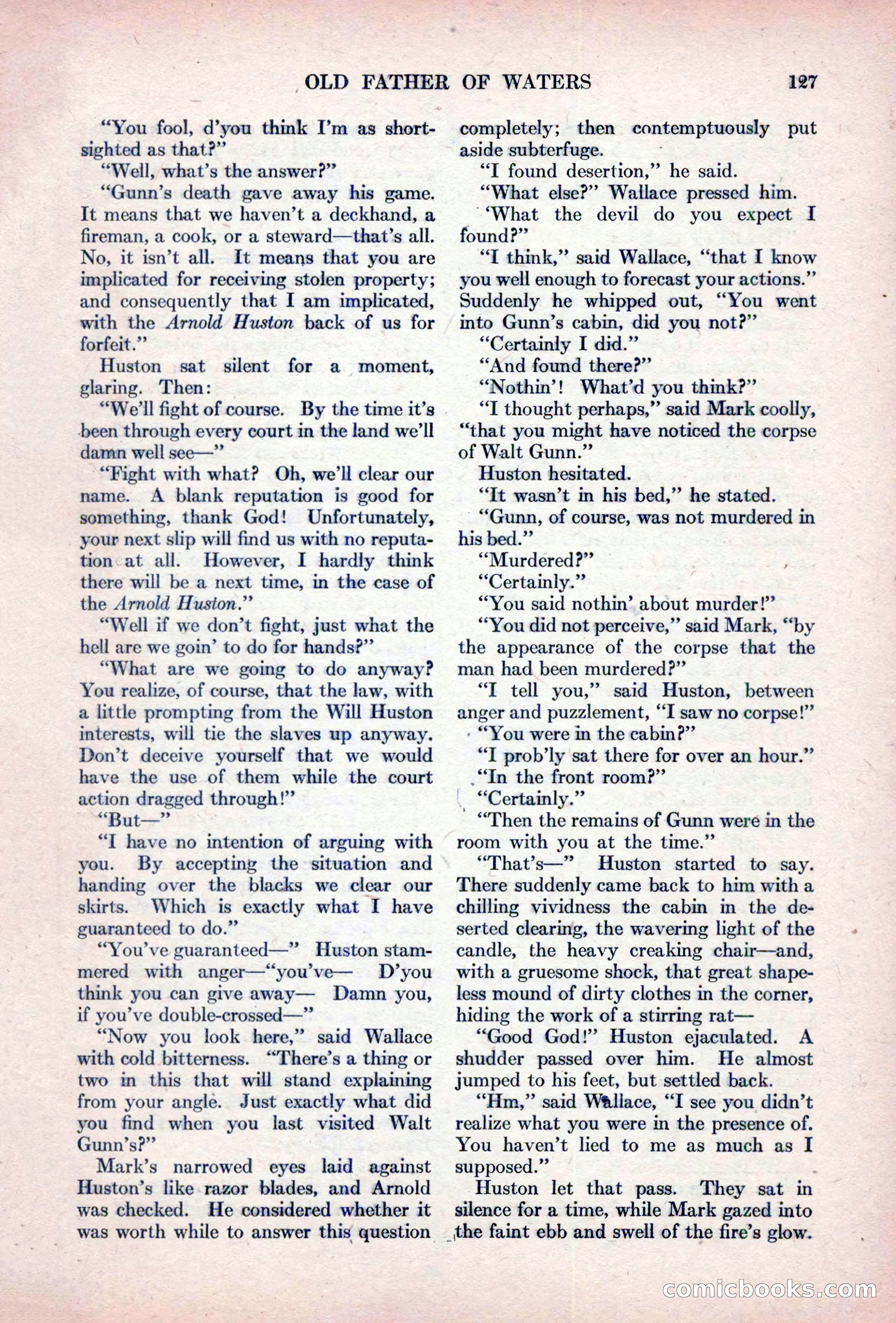 Adventure Magazine, October 15, 1927 — page 129 of 196