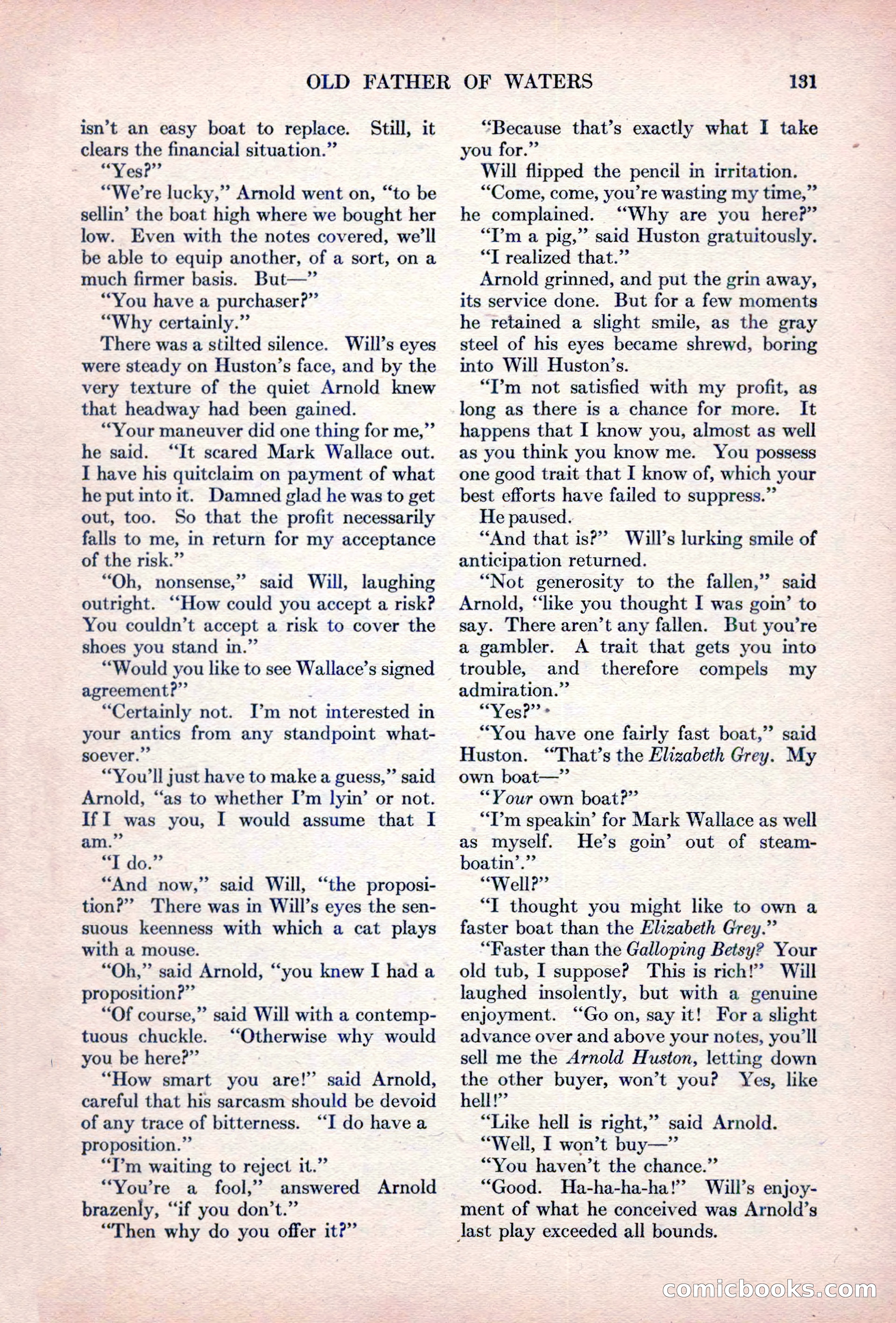 Adventure Magazine, October 15, 1927 — page 133 of 196