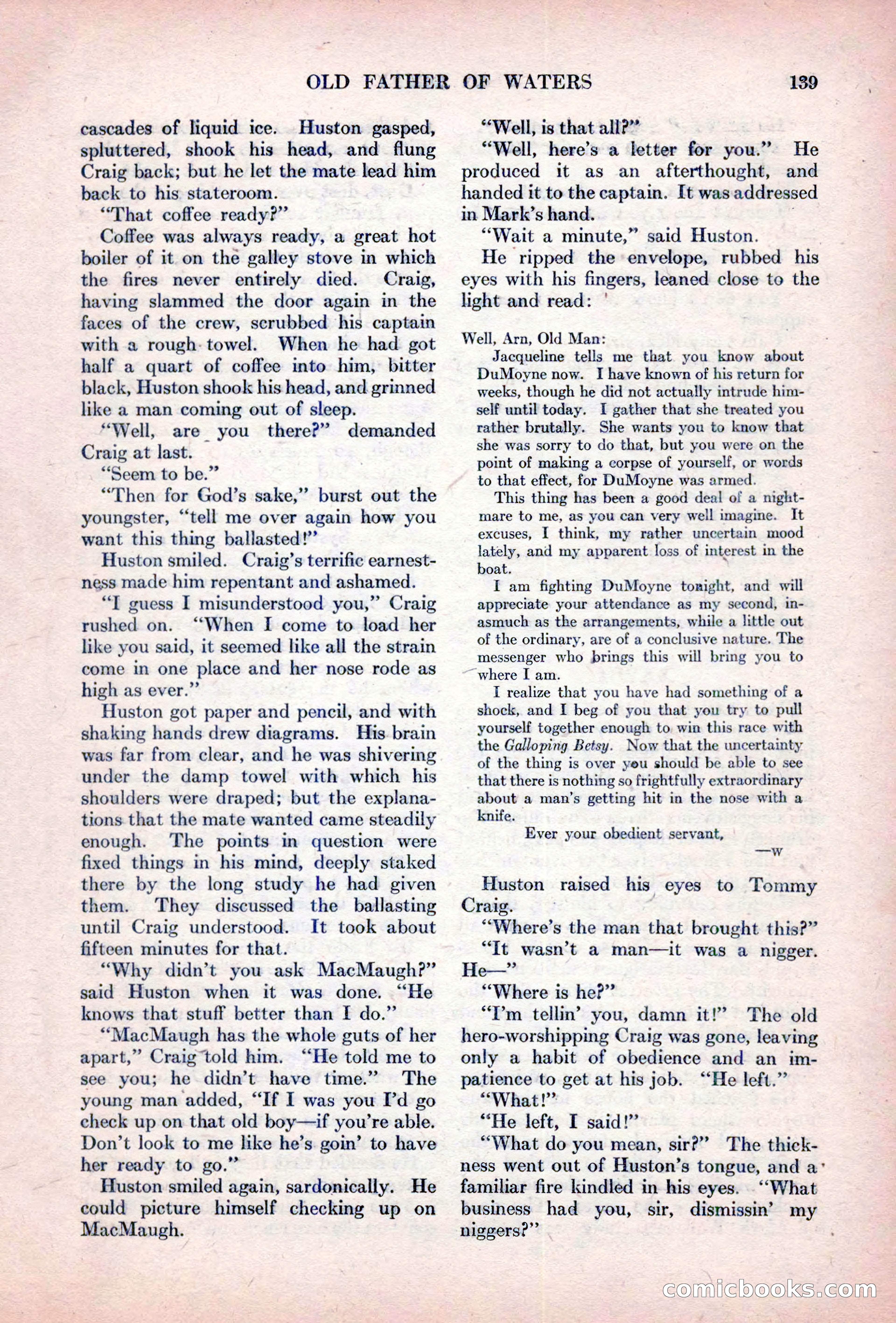 Adventure Magazine, October 15, 1927 — page 141 of 196