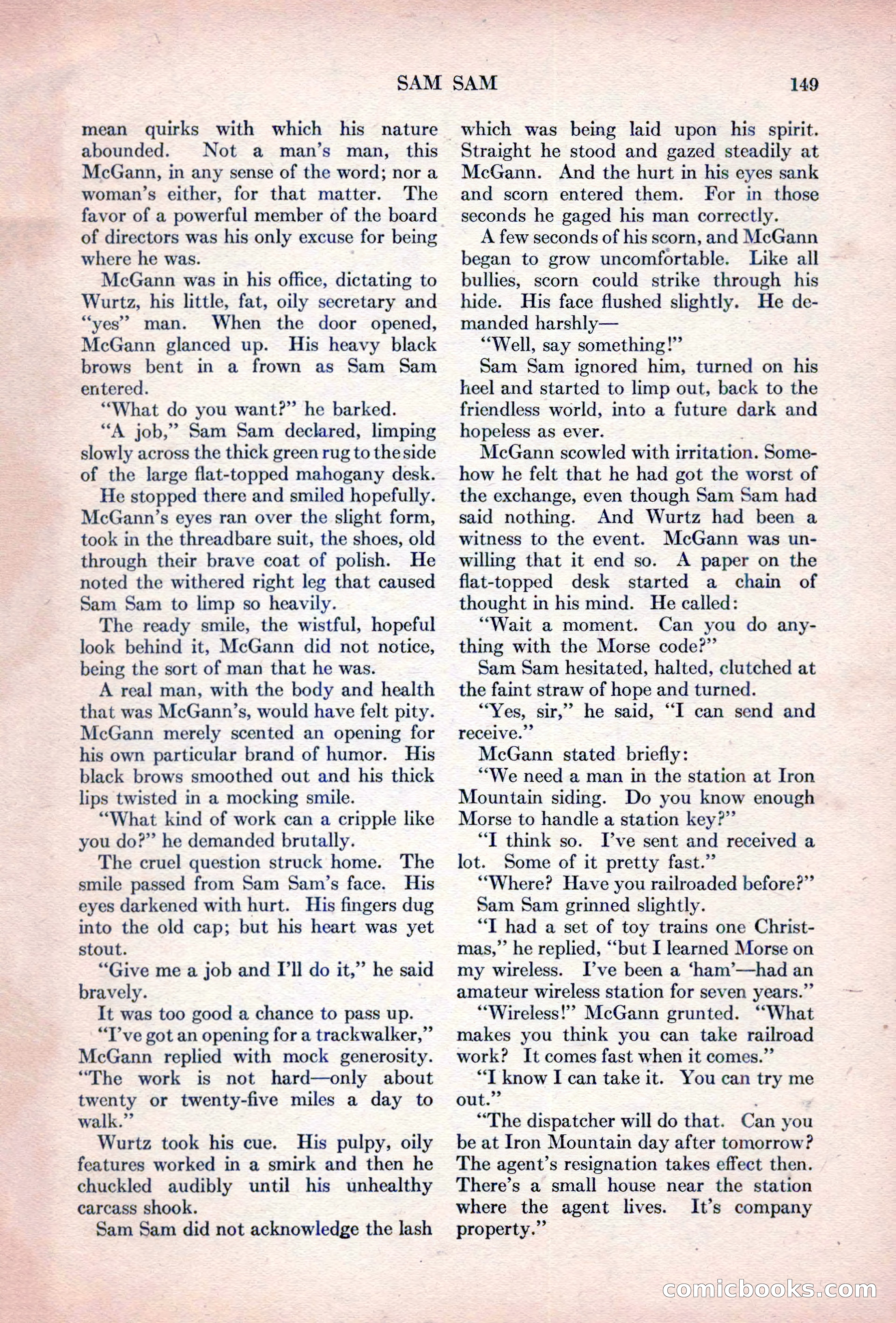Adventure Magazine, October 15, 1927 — page 151 of 196