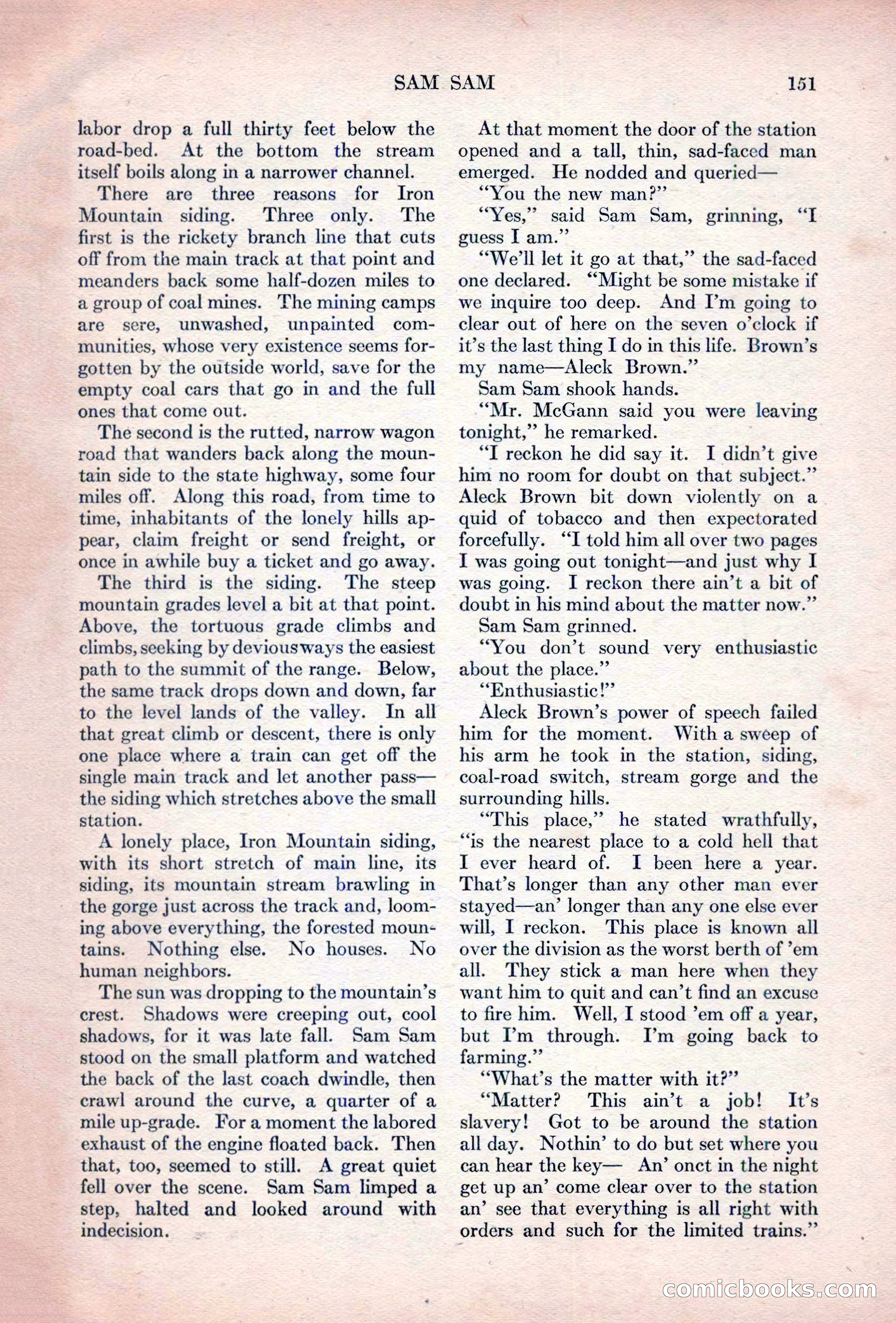 Adventure Magazine, October 15, 1927 — page 153 of 196