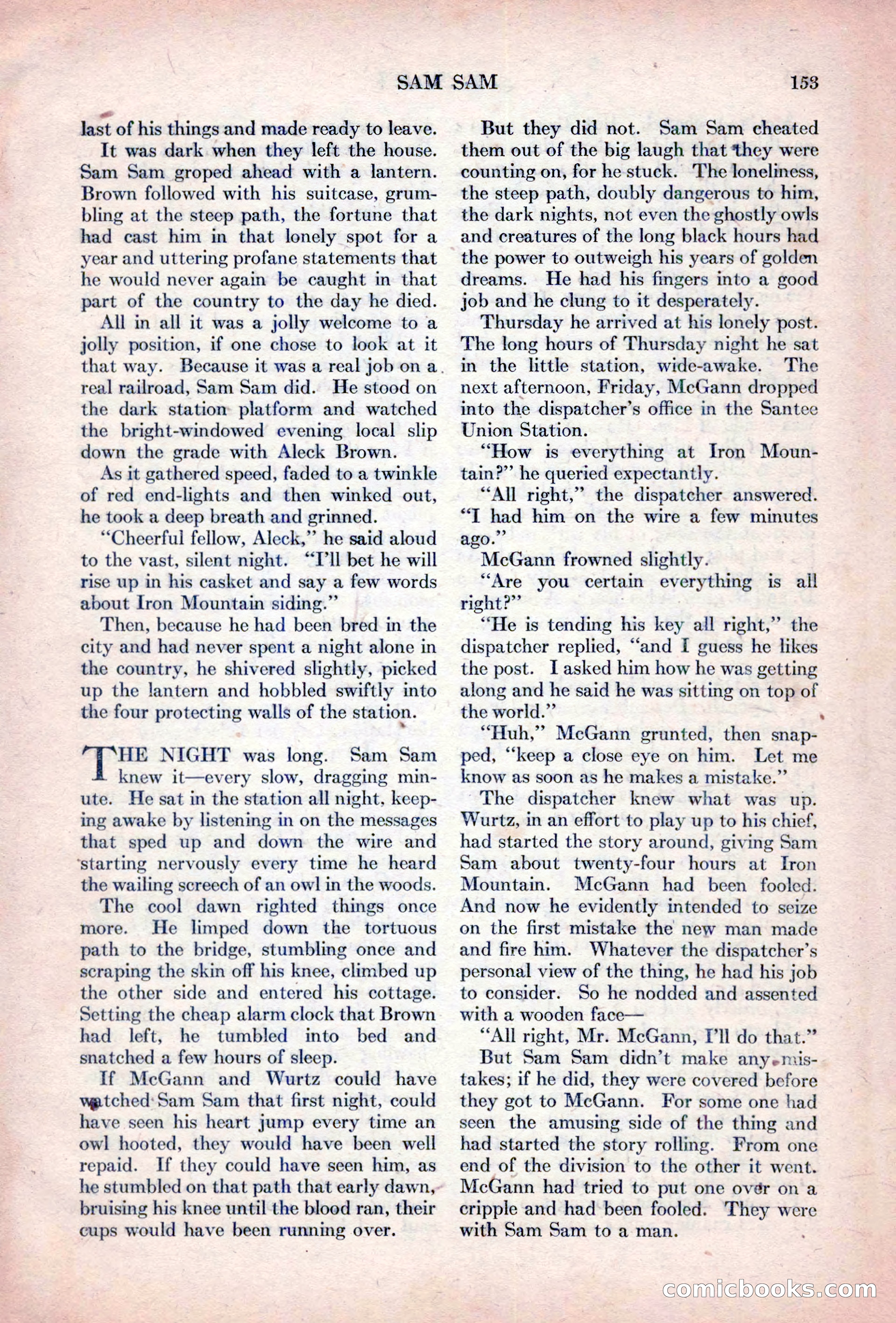 Adventure Magazine, October 15, 1927 — page 155 of 196