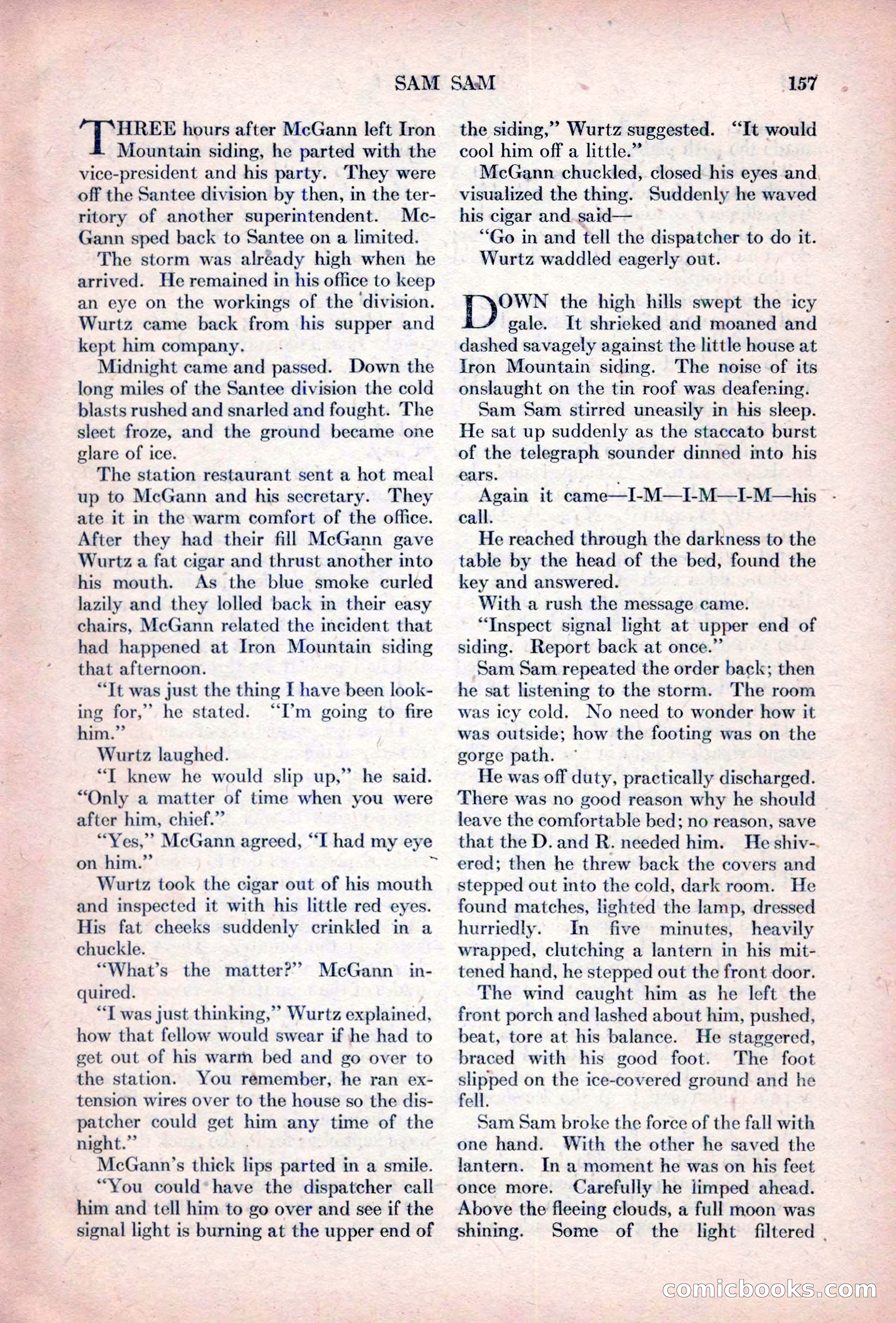 Adventure Magazine, October 15, 1927 — page 159 of 196