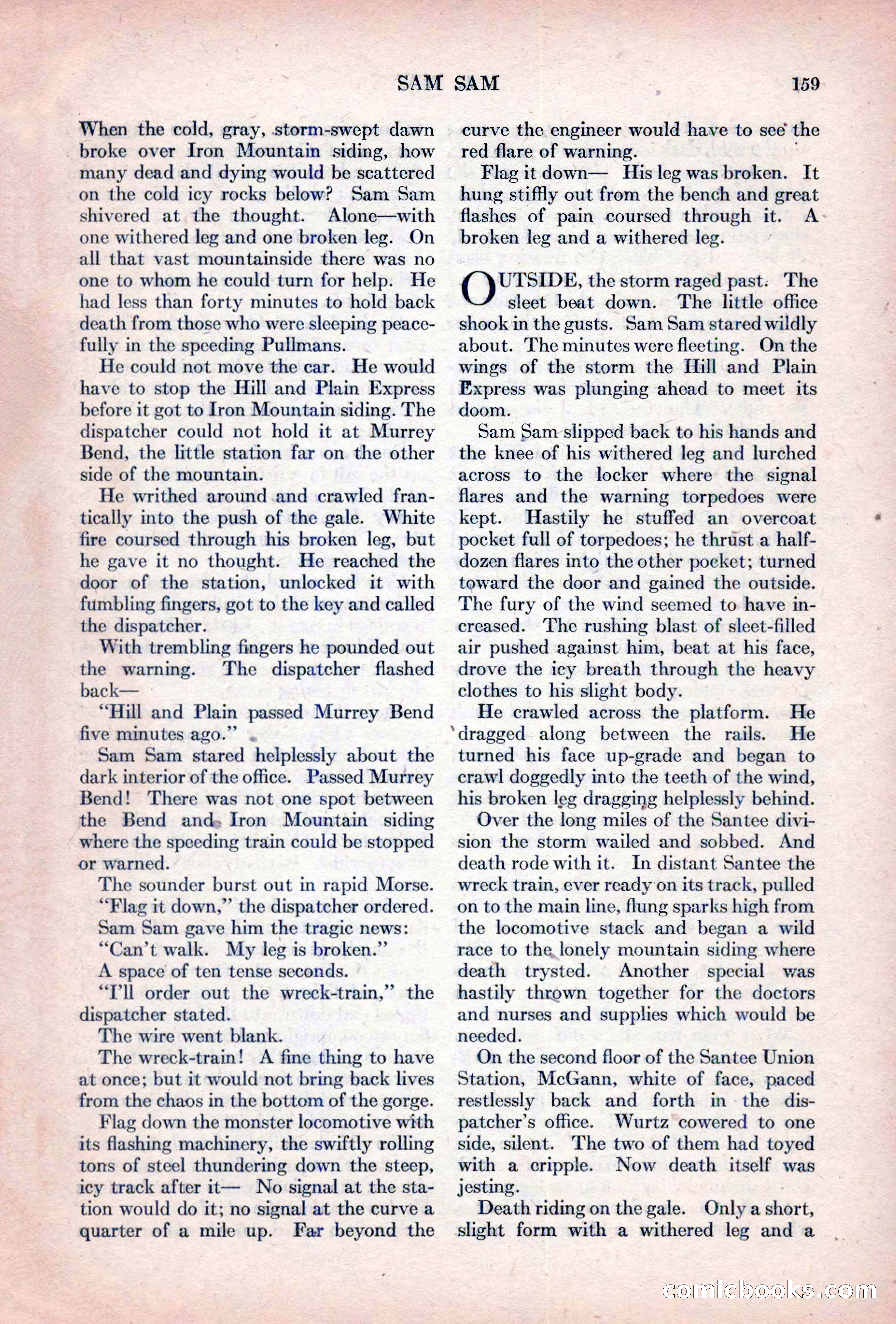 Adventure Magazine, October 15, 1927 — page 161 of 196