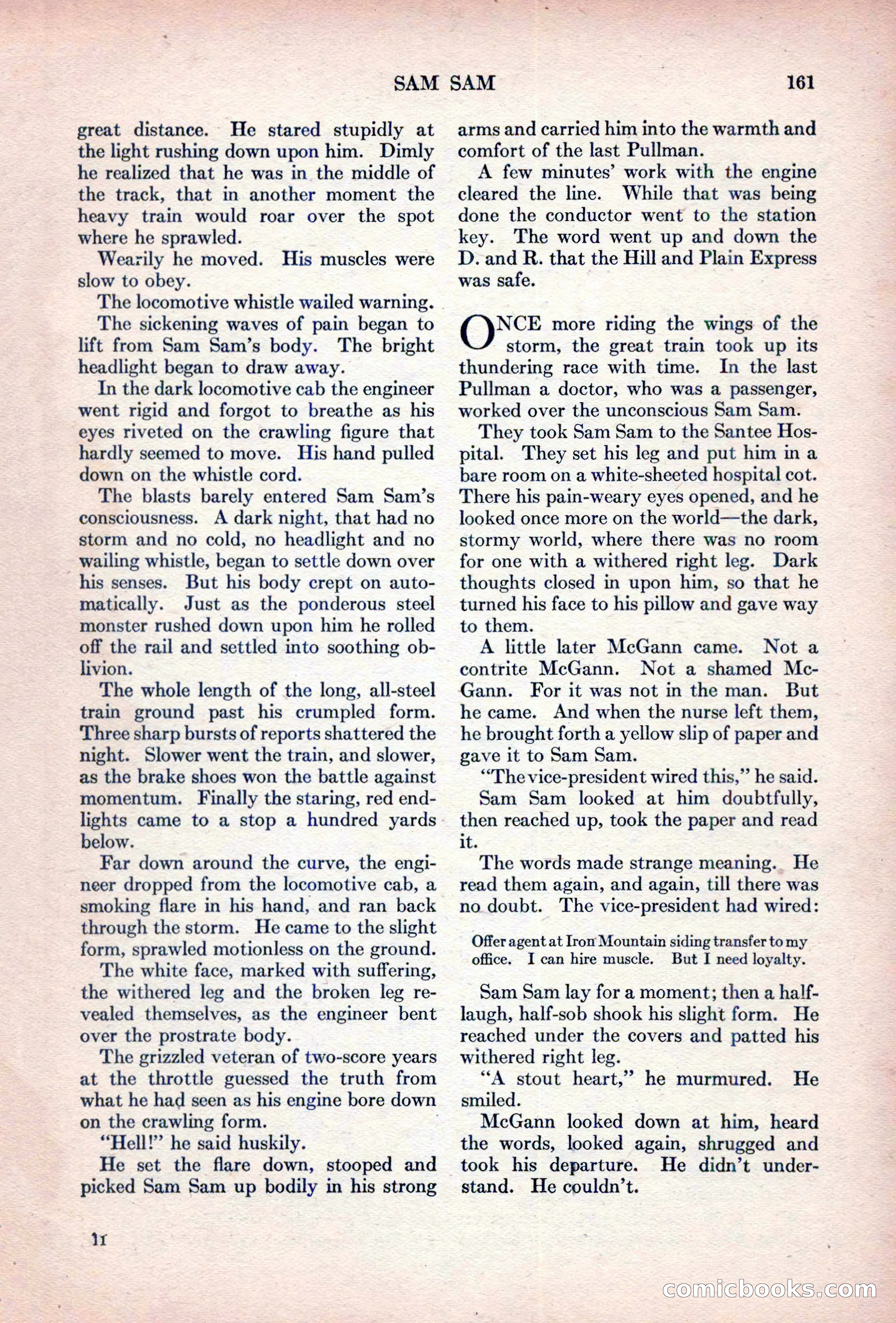 Adventure Magazine, October 15, 1927 — page 163 of 196