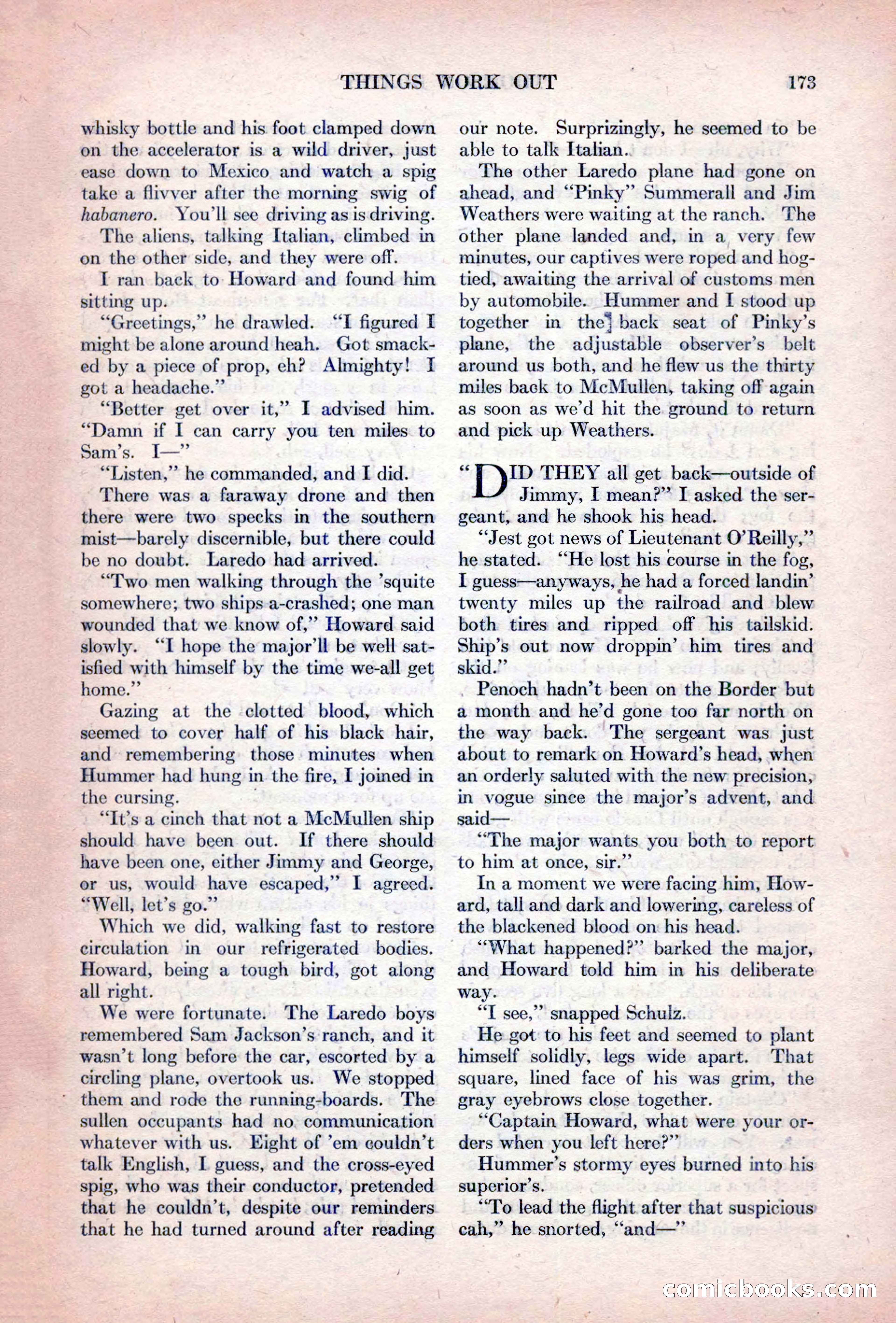 Adventure Magazine, October 15, 1927 — page 175 of 196