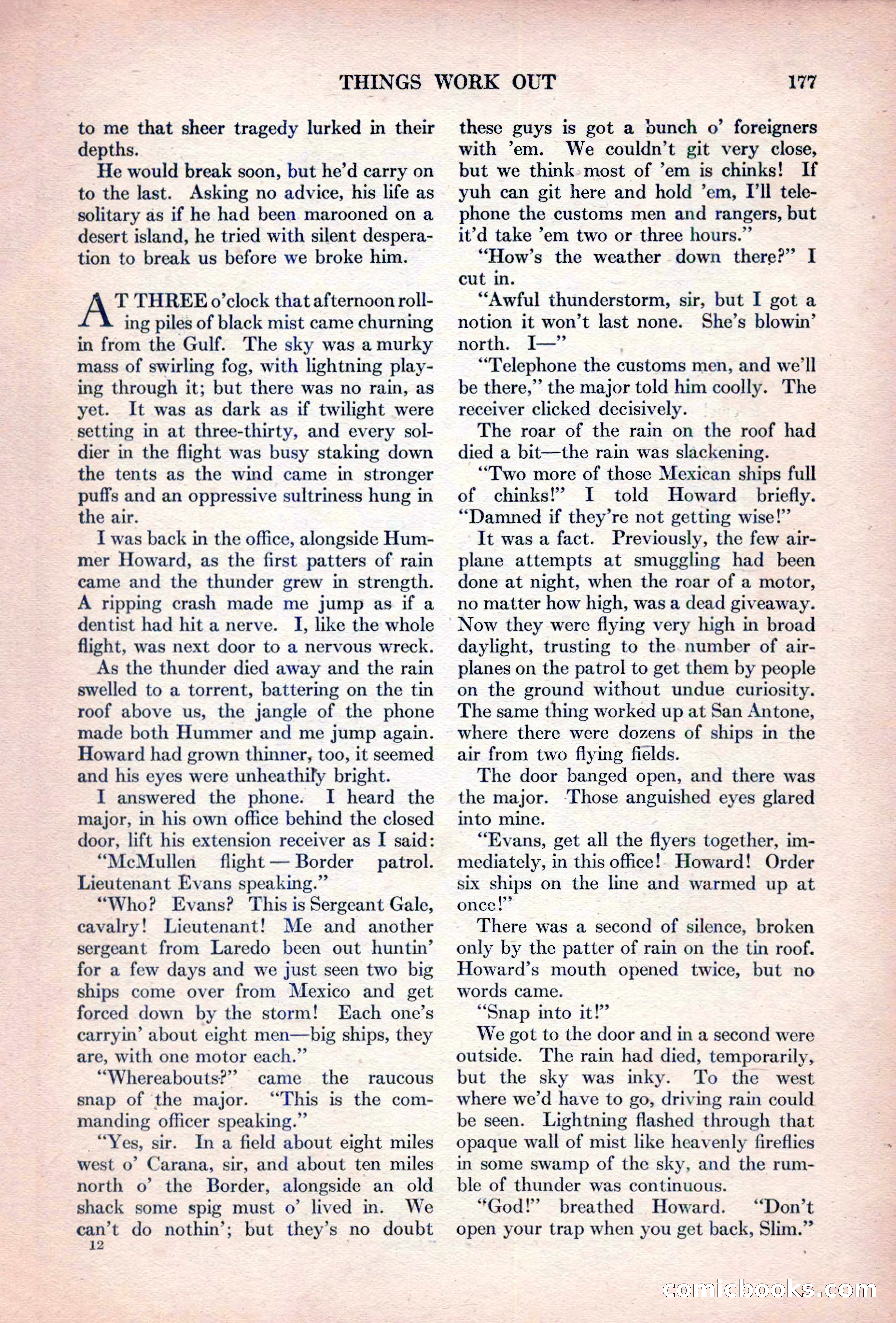 Adventure Magazine, October 15, 1927 — page 179 of 196