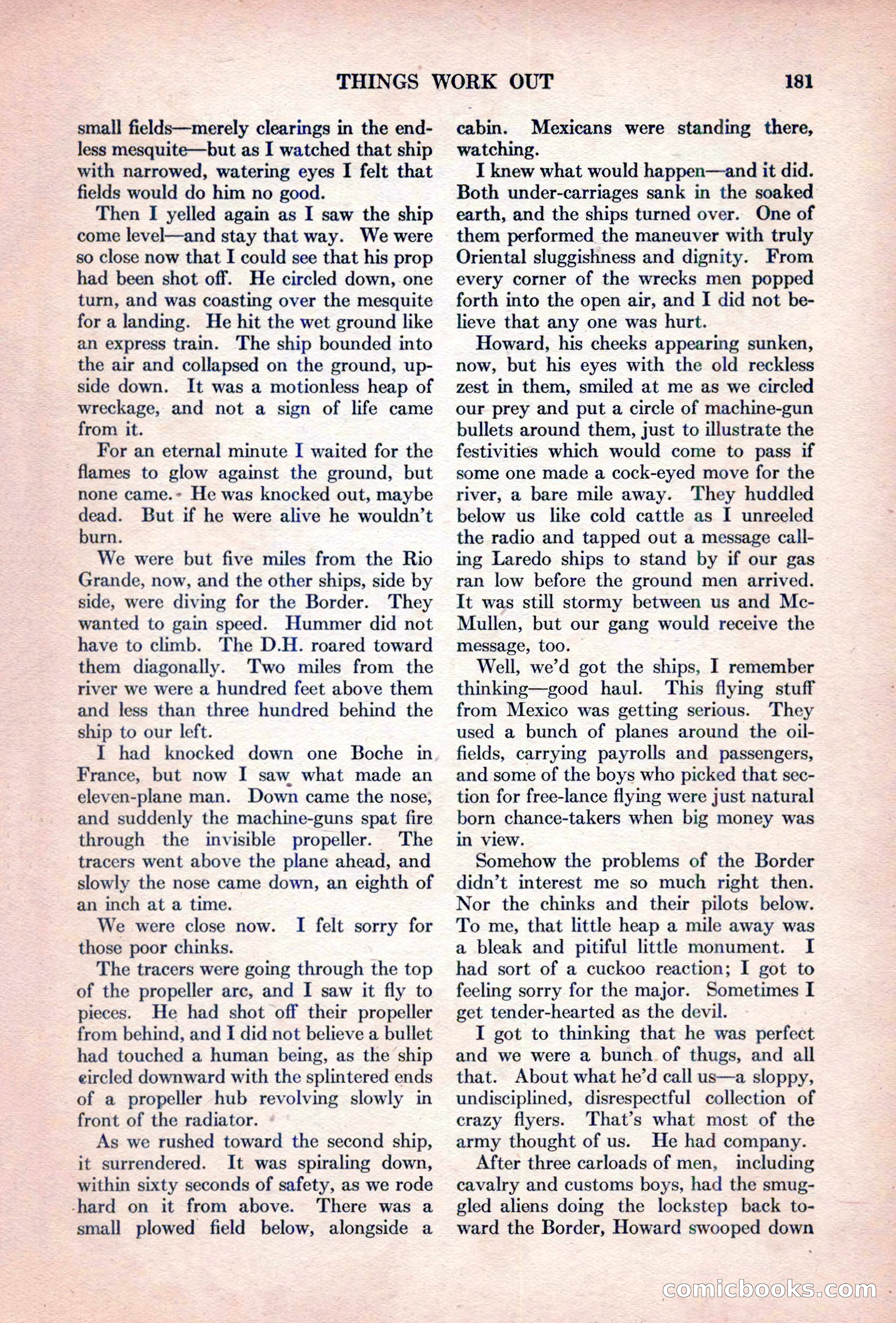 Adventure Magazine, October 15, 1927 — page 183 of 196
