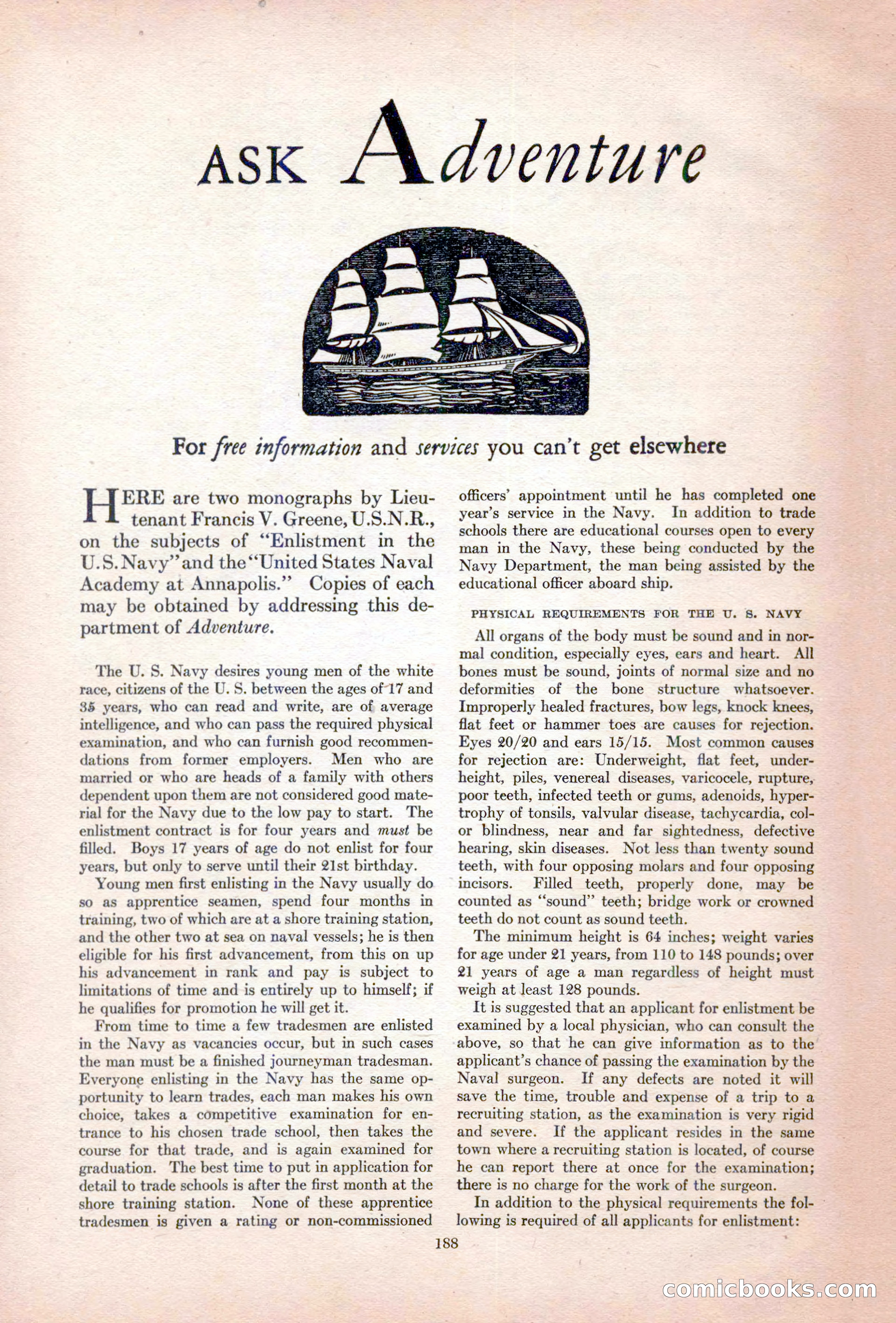 Adventure Magazine, October 15, 1927 — page 190 of 196
