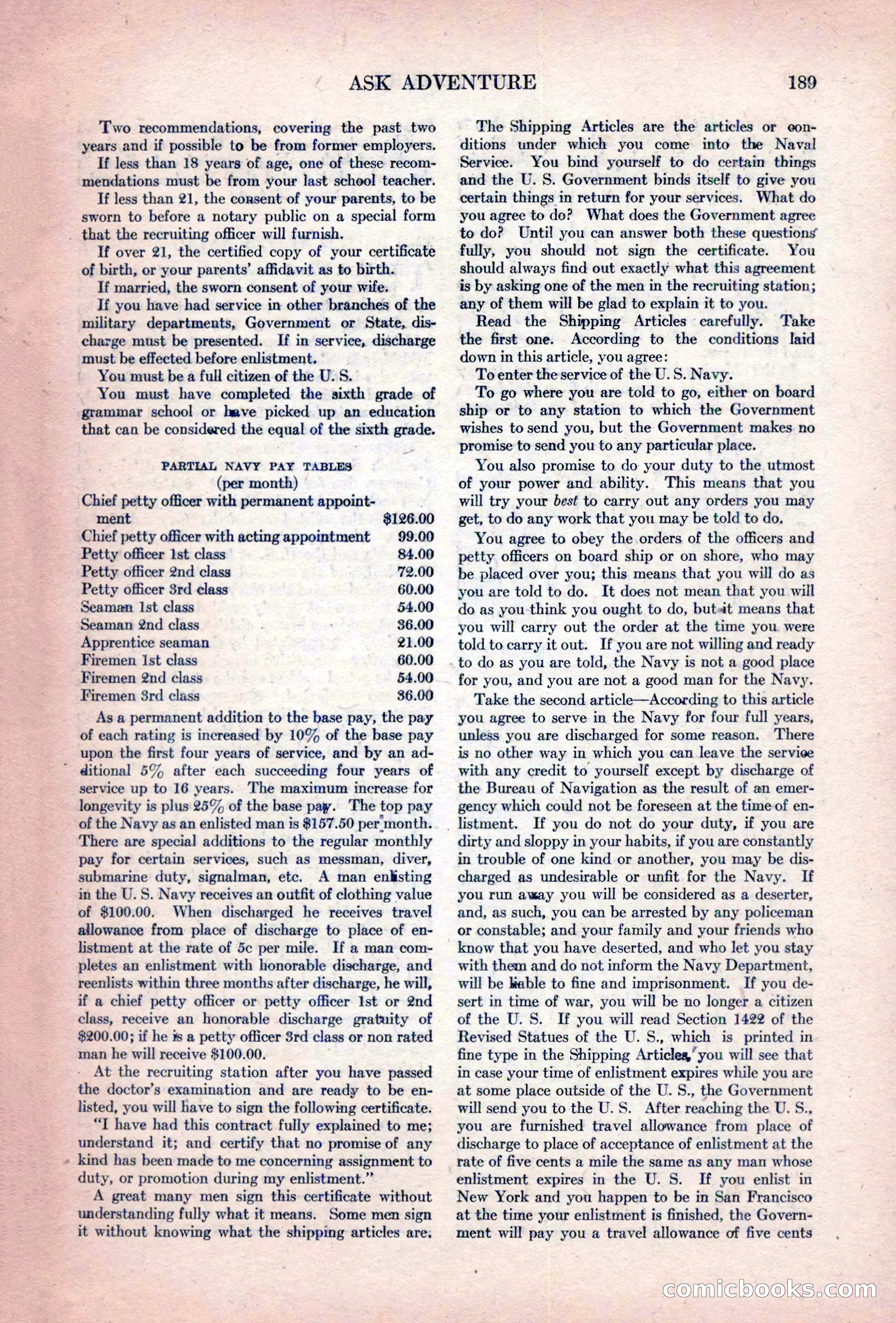 Adventure Magazine, October 15, 1927 — page 191 of 196