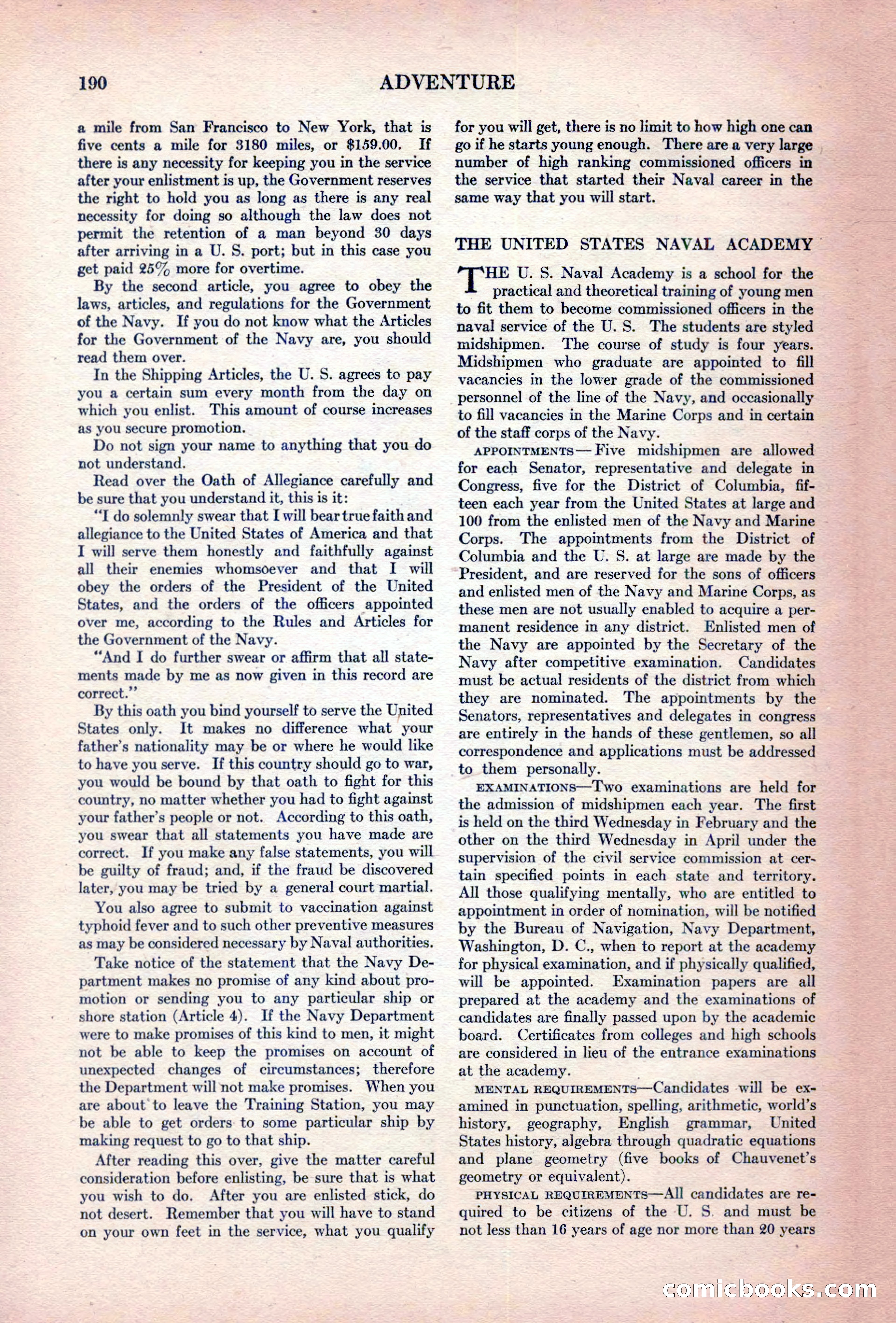 Adventure Magazine, October 15, 1927 — page 192 of 196